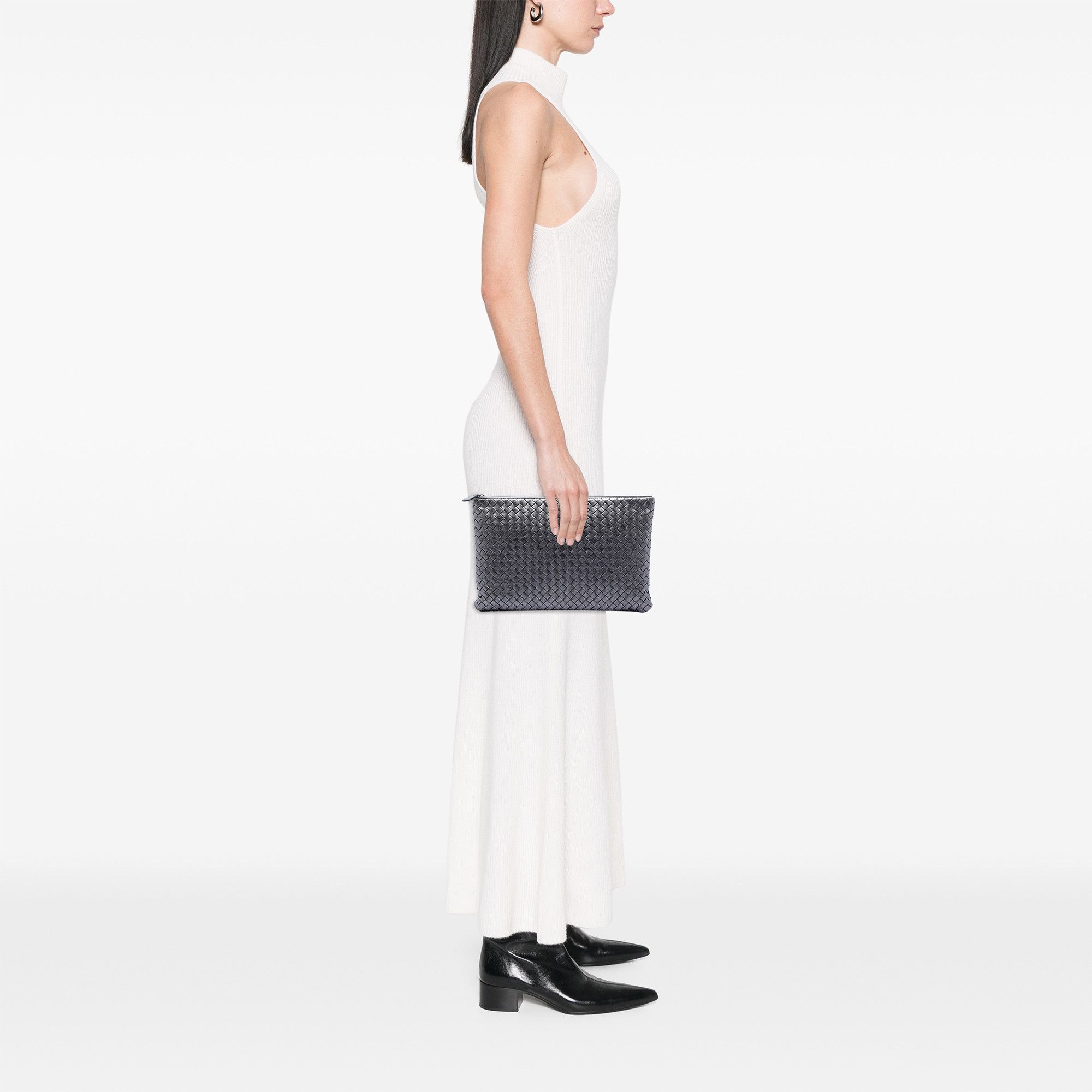 Bottega Veneta Bottega Veneta Metallic Nappa Intrecciato Clutch Size ONE SIZE - 7 Thumbnail