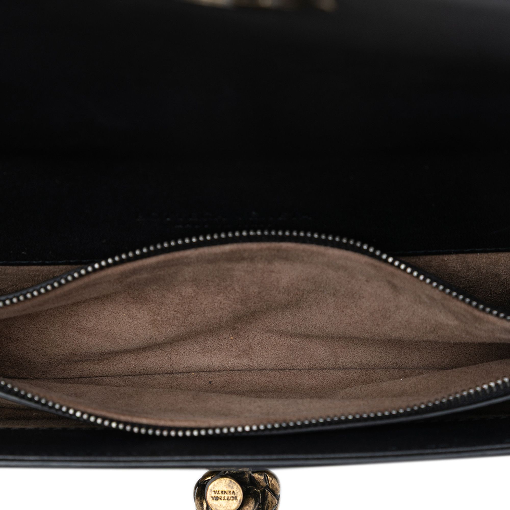 Bottega Veneta Bottega Veneta Karung Trimmed Knit Intrecciato Knot Clutch On Chain Size ONE SIZE - 4 Thumbnail
