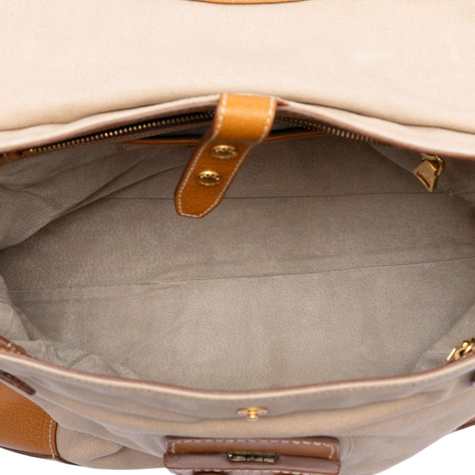 Prada Prada Cinghiale Trimmed Canapa Top Handle Bag Size ONE SIZE - 4 Thumbnail
