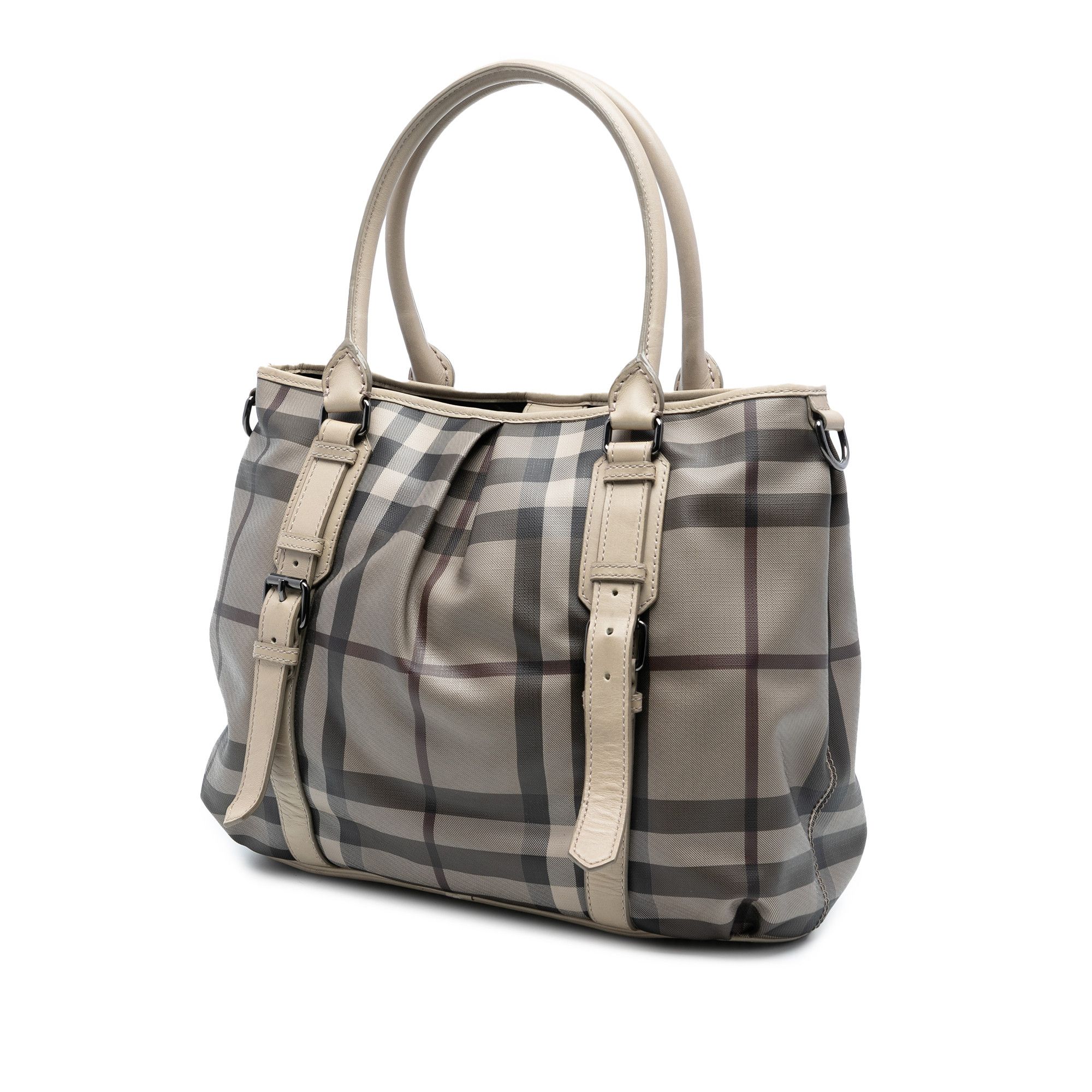 Burberry Burberry Smoke Check Coated Canvas Northfield Satchel Size ONE SIZE - 2 Thumbnail