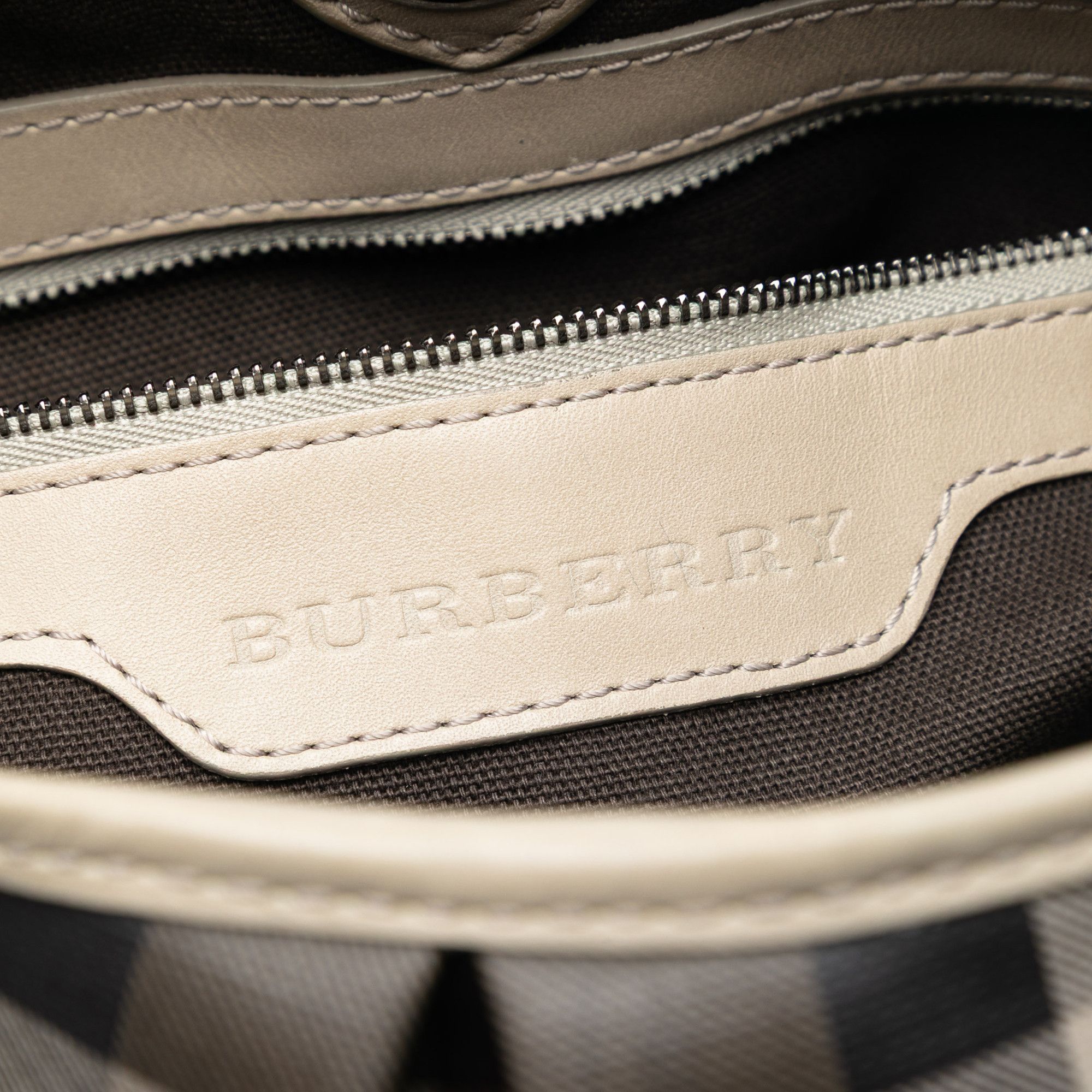 Burberry Burberry Smoke Check Coated Canvas Northfield Satchel Size ONE SIZE - 5 Thumbnail