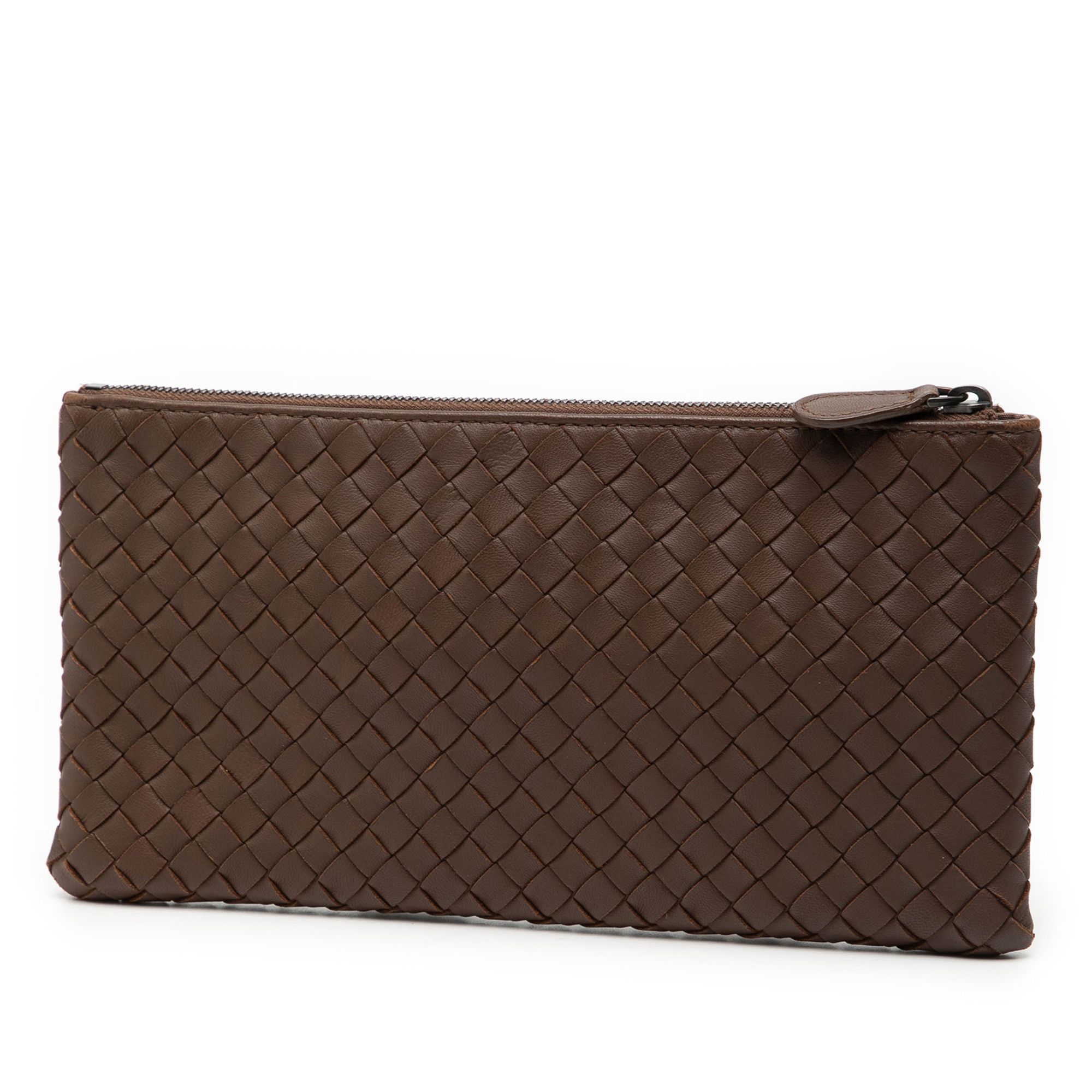 Bottega Veneta Bottega Veneta Nappa Intrecciato Zip Pouch Size ONE SIZE - 2 Thumbnail