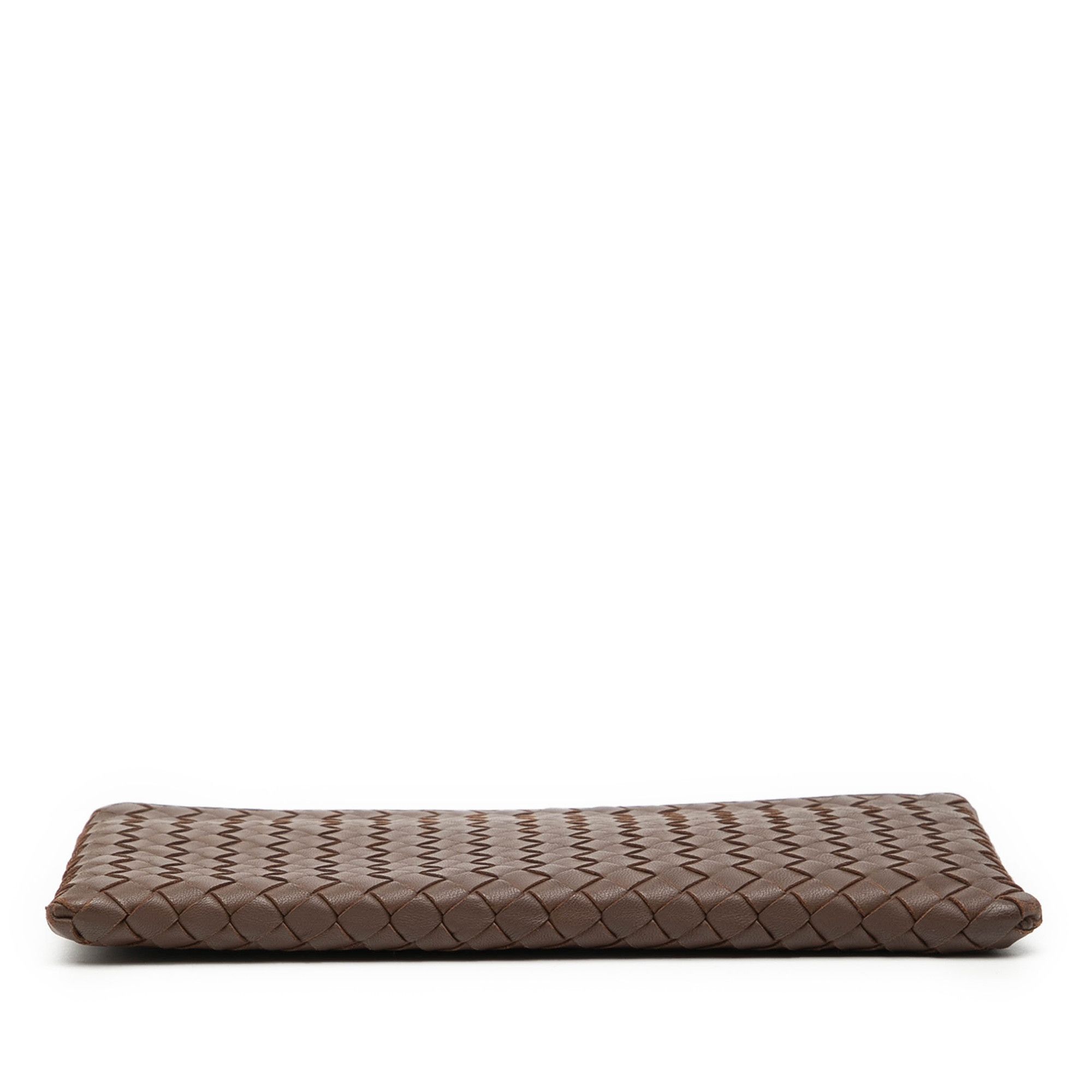 Bottega Veneta Bottega Veneta Nappa Intrecciato Zip Pouch Size ONE SIZE - 3 Thumbnail
