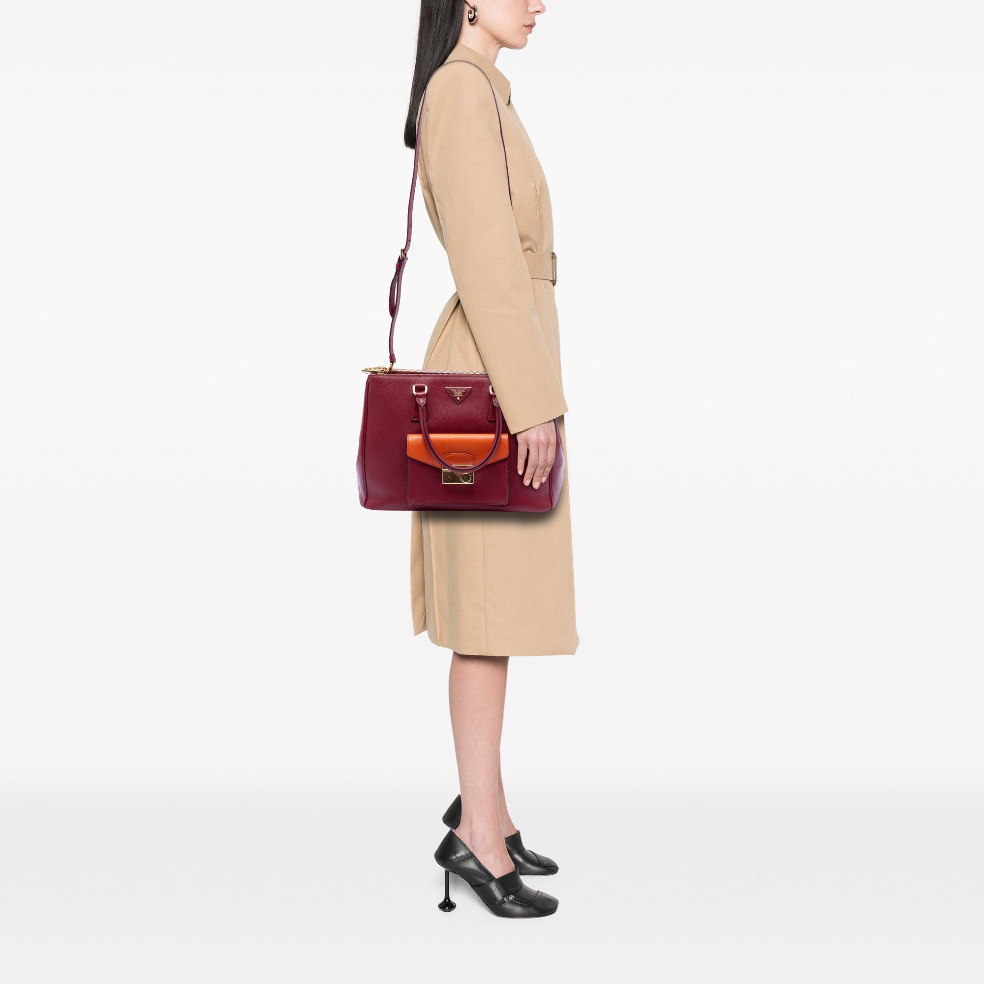 Prada Prada Saffiano Lux Galleria Double Zip Front Pocket Satchel Size ONE SIZE - 7 Thumbnail