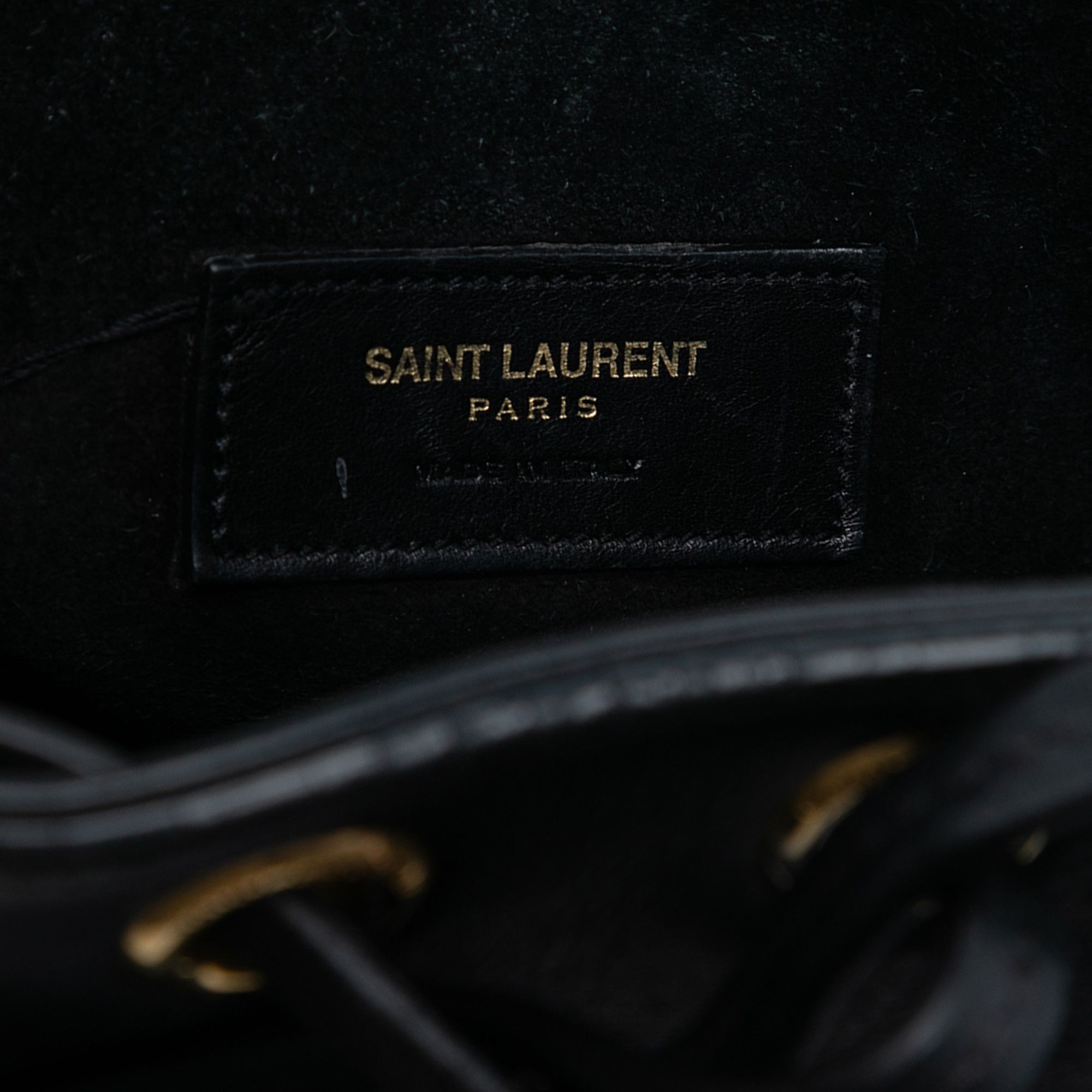 Yves Saint Laurent Yves Saint Laurent Small Calfskin Emmanuelle Fringe Bucket Bag Size ONE SIZE - 5 Thumbnail