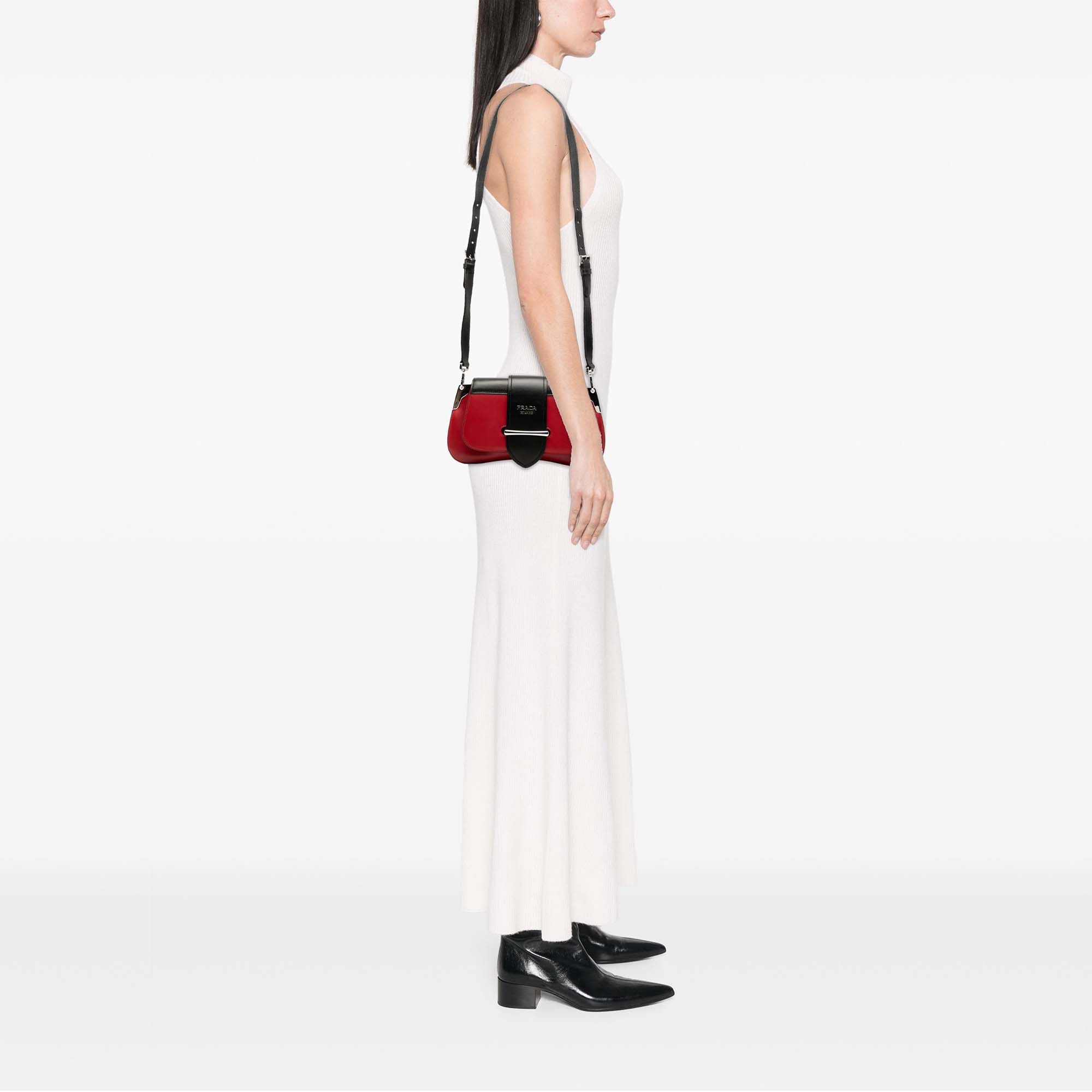 Prada Prada Bicolor City Calf Sidonie Satchel Size ONE SIZE - 6 Thumbnail