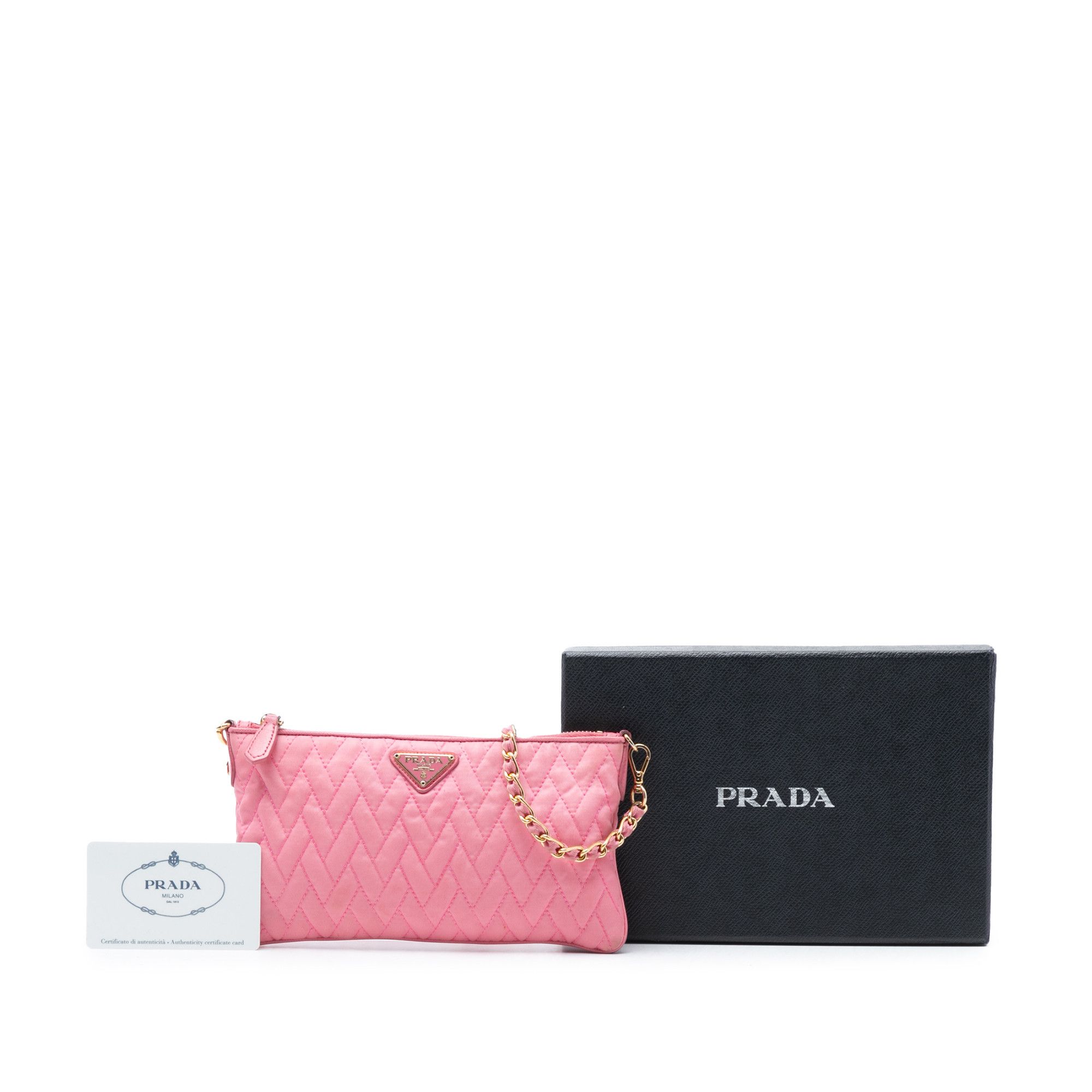 Prada Prada Impuntu Tessuto Chain Crossbody Size ONE SIZE - 7 Thumbnail