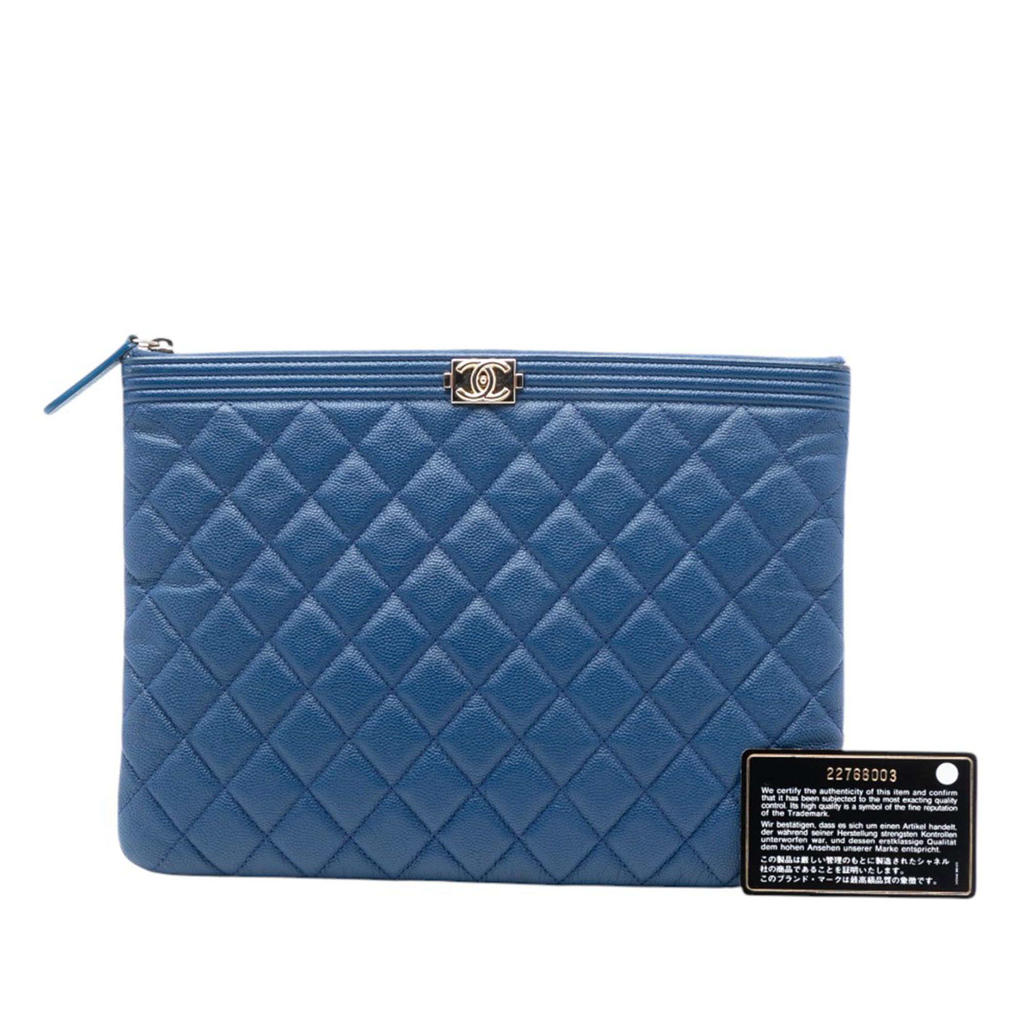 Chanel Chanel Medium Quilted Caviar Boy O Case Clutch Size ONE SIZE - 8 Thumbnail