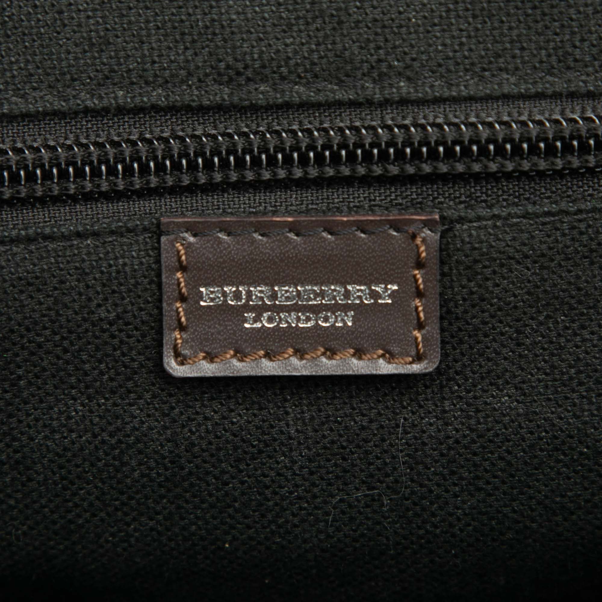 Burberry Burberry Smoke Check Coated Canvas and Leather Crossbody Size ONE SIZE - 5 Thumbnail