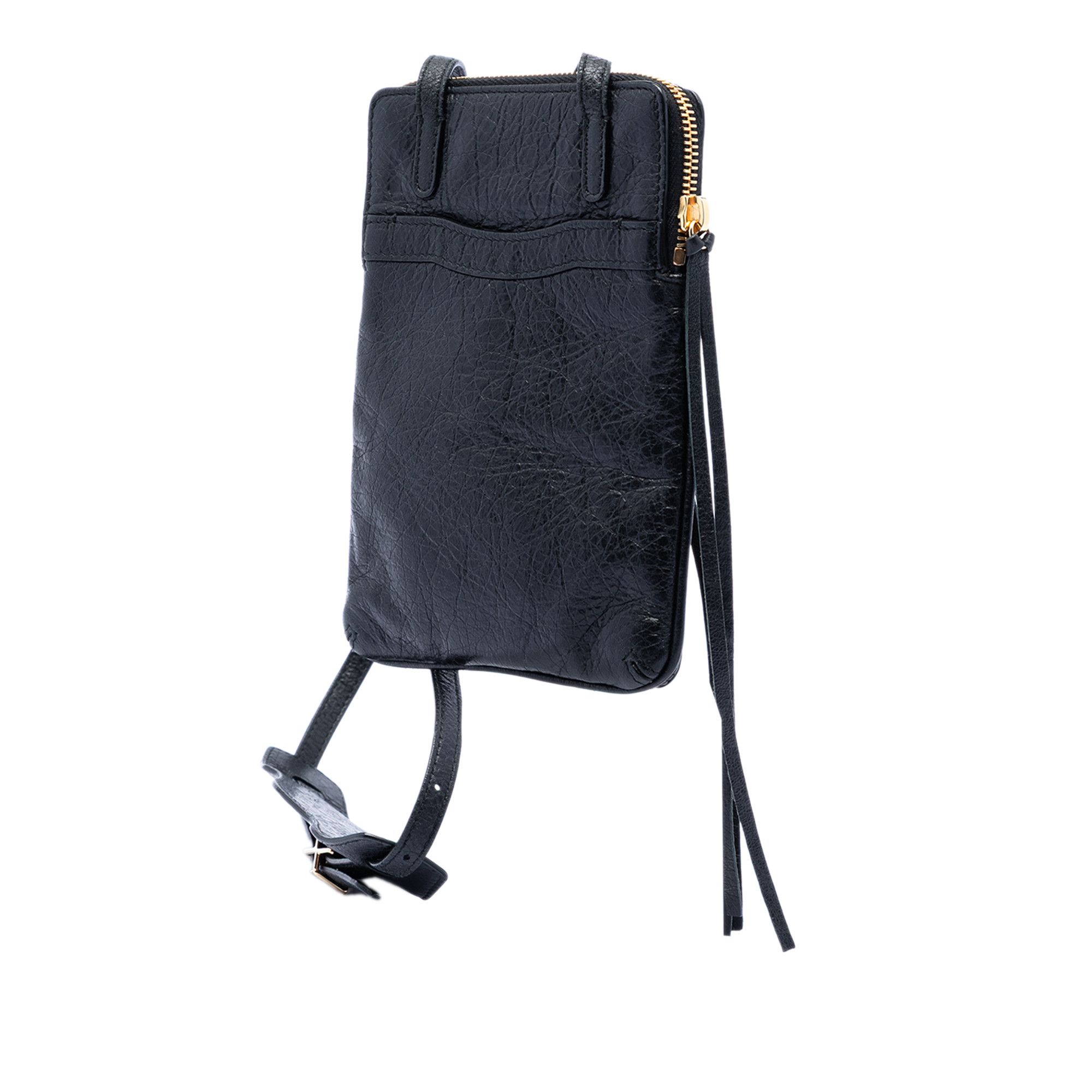 Balenciaga Balenciaga Lambskin Motocross Classic Phone Holder Bag Size ONE SIZE - 2 Thumbnail