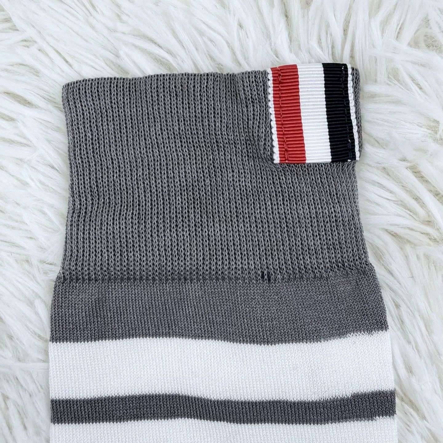 Thom Browne THOM BROWNE S22 Striped Knit Over-Knee Socks Size ONE SIZE - 3 Thumbnail