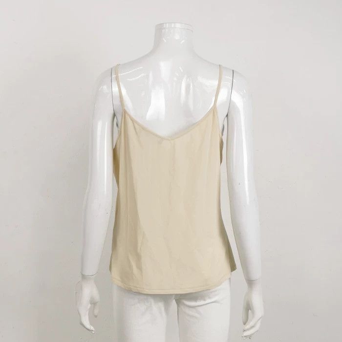 Max Mara Maxmara Studio Silk Solid Round Neck Top Size XL / US 12-14 / IT 48-50 - 4 Thumbnail