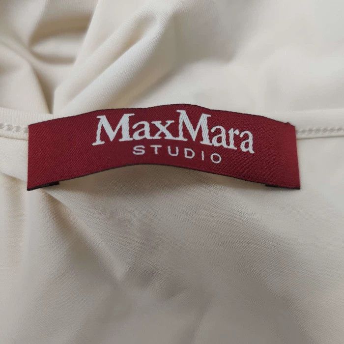Max Mara Maxmara Studio Silk Solid Round Neck Top Size XL / US 12-14 / IT 48-50 - 6 Thumbnail