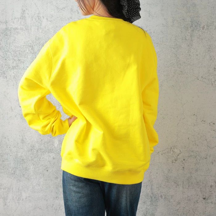 Gucci Gucci Yellow Logo Print Long-Sleeve Sweatshirt Size L / US 10 / IT 46 - 3 Thumbnail
