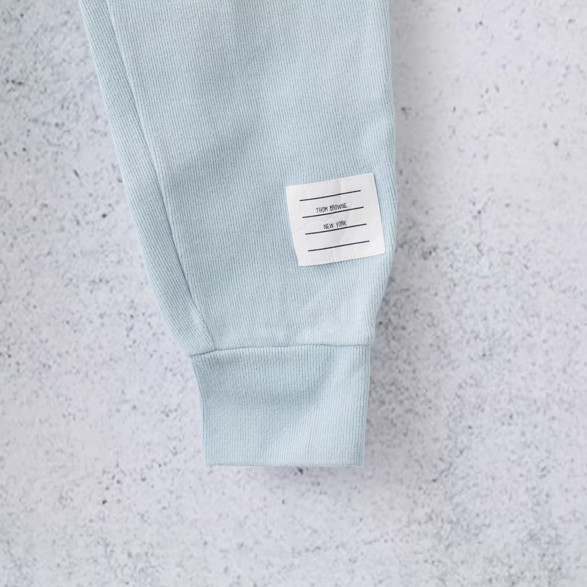 Thom Browne Thom Browne Four-Bar Light Blue Sweatpants Size US 28 / EU 44 - 3 Thumbnail