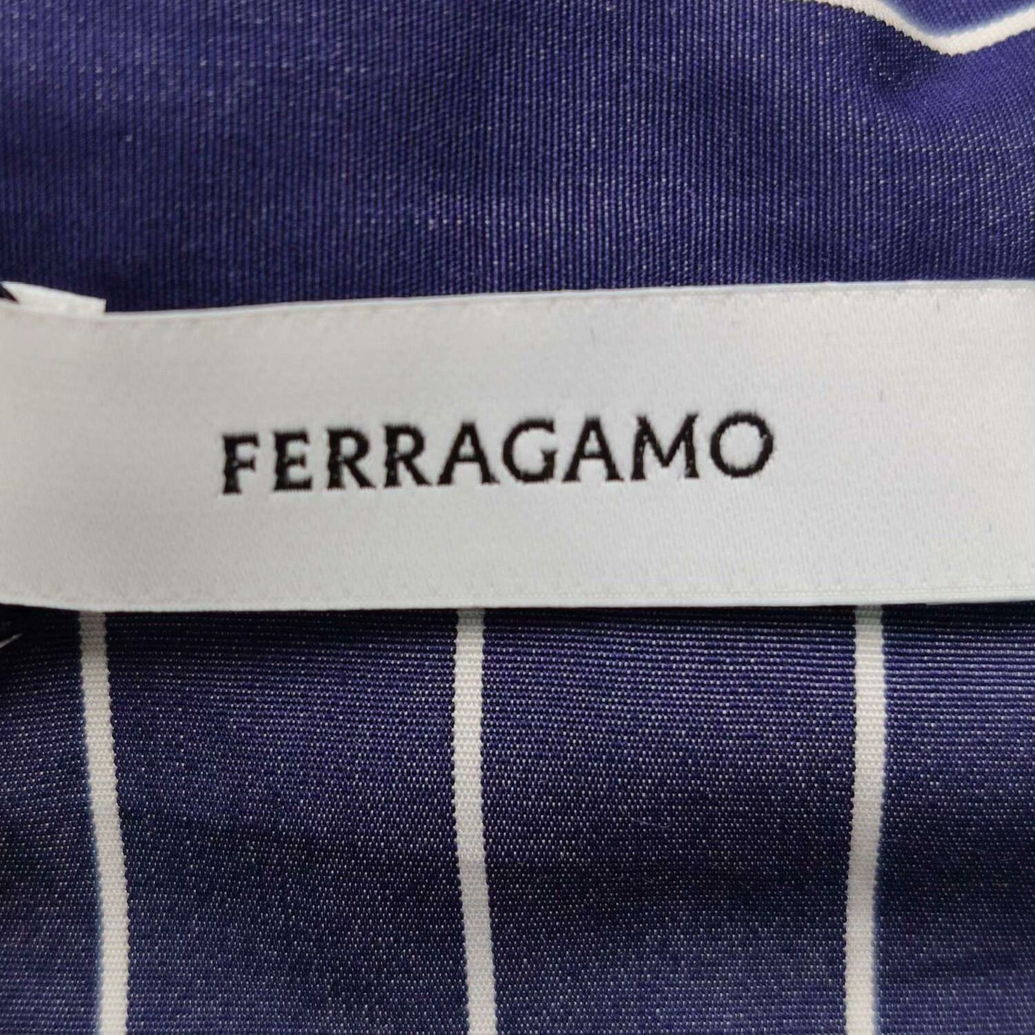 Salvatore Ferragamo Salvatore Ferragamo Cotton Contrast Stripe Collared Shirt Size S / US 4 / IT 40 - 5 Thumbnail
