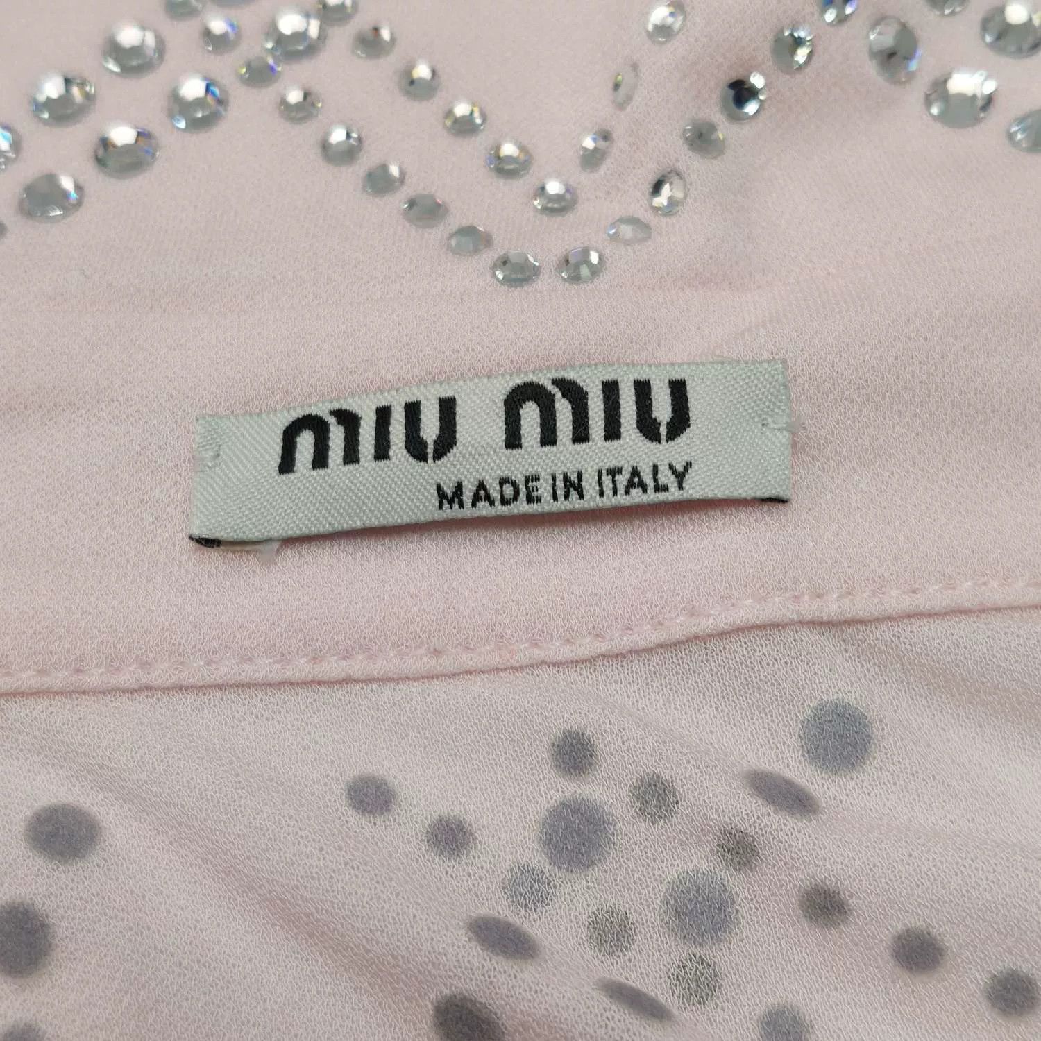 Miu Miu MiuMiu Rhinestone Lapel Top Size 38 Size S / US 4 / IT 40 - 4 Thumbnail