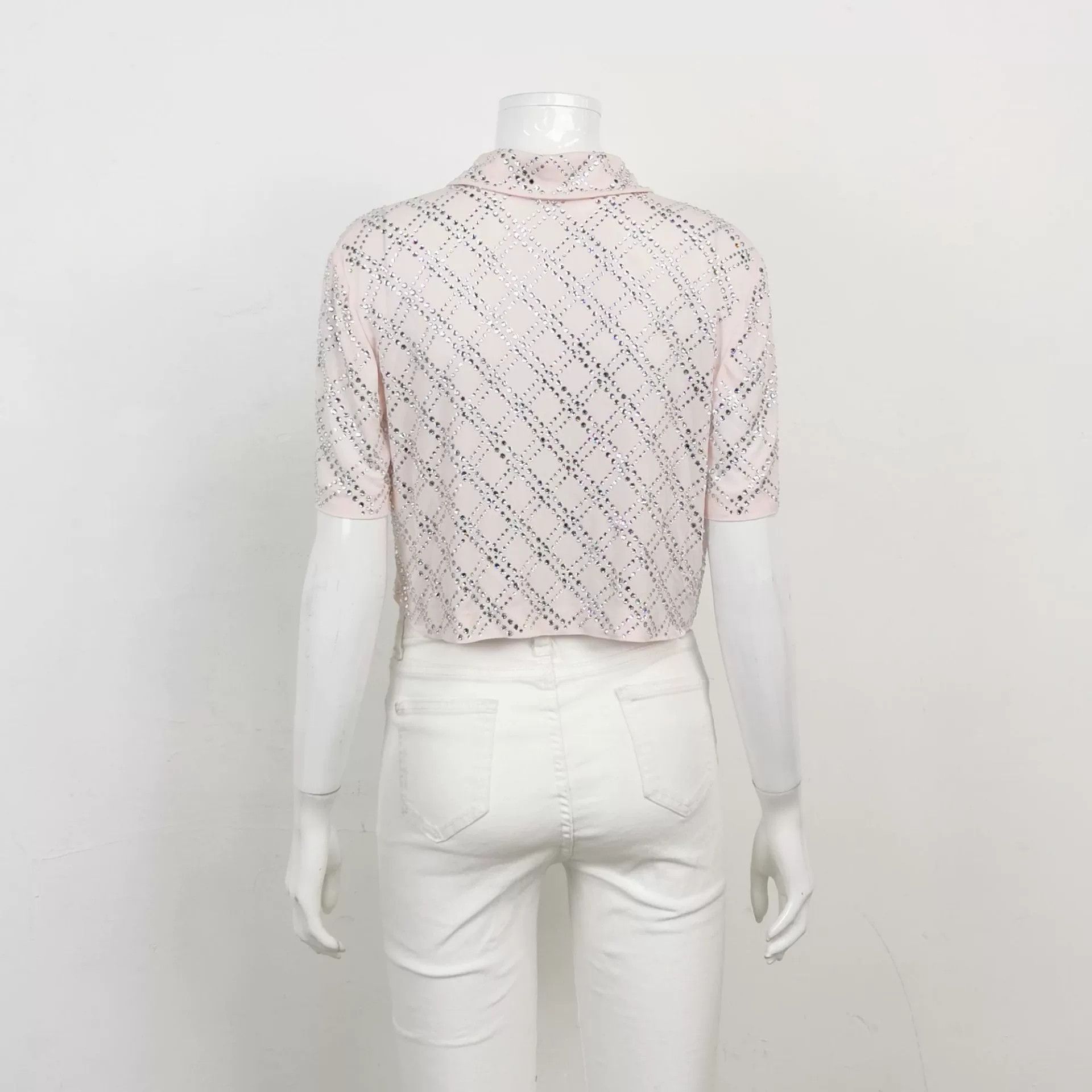 Miu Miu MiuMiu Rhinestone Lapel Top Size 38 Size S / US 4 / IT 40 - 2 Thumbnail