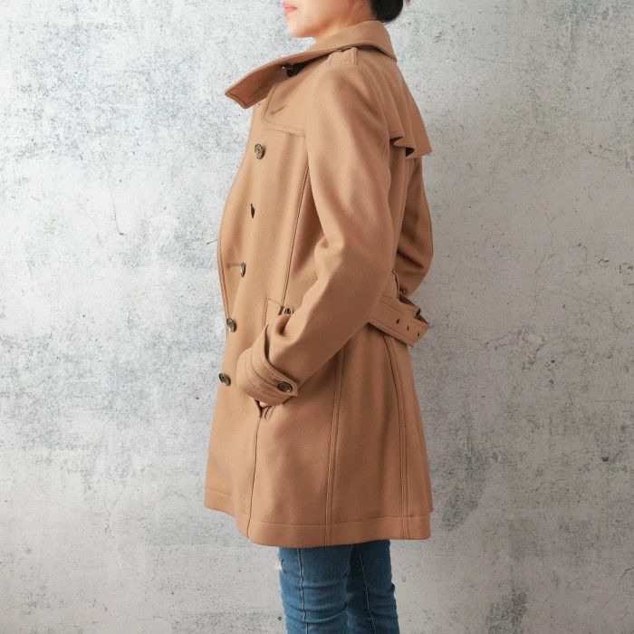 Burberry Burberry Wool Camel Coat Size S / US 4 / IT 40 - 4 Thumbnail