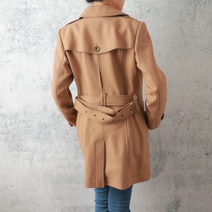 Burberry Burberry Wool Camel Coat Size S / US 4 / IT 40 - 3 Thumbnail