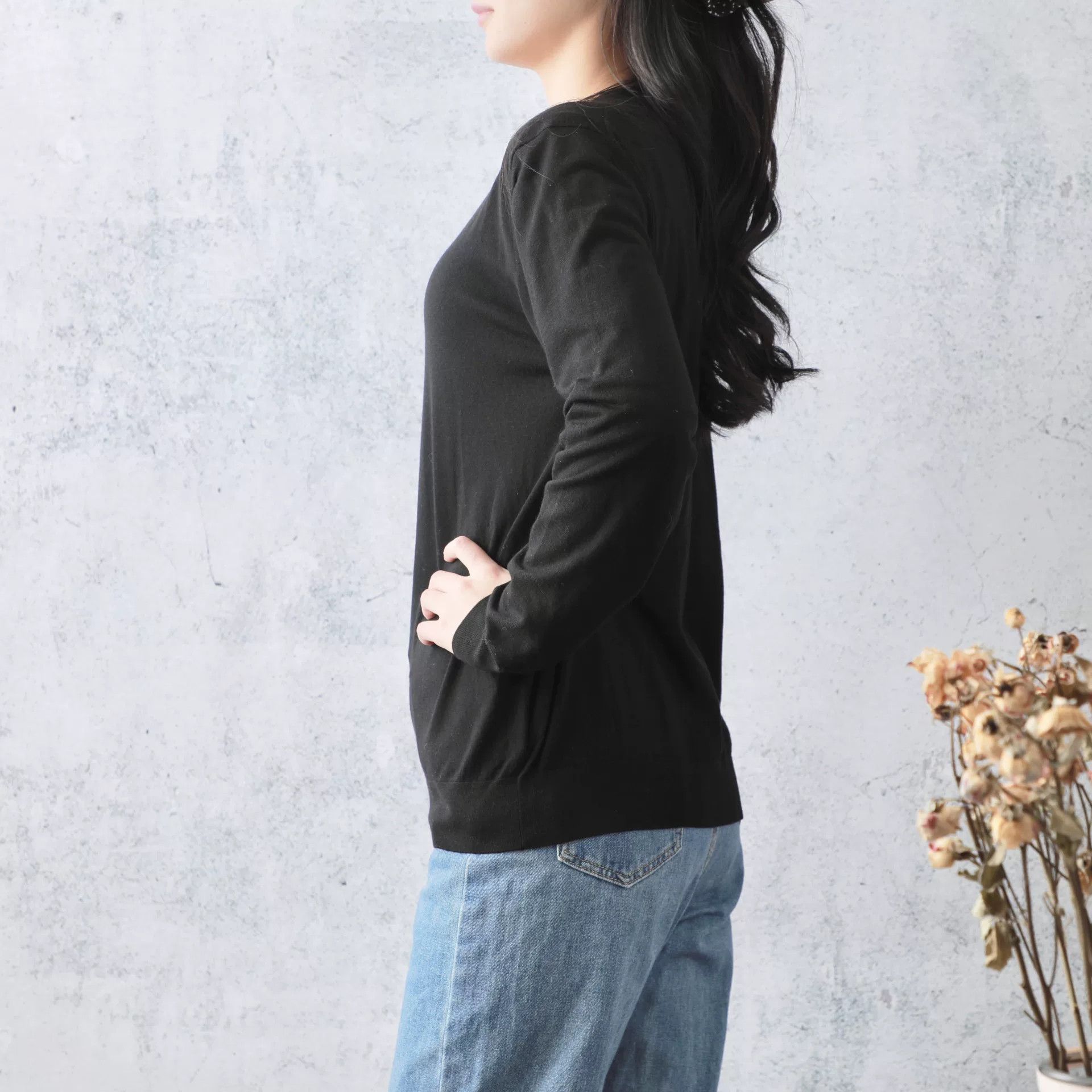 Prada Prada Black Crew Neck Wool Knit Top Size XXL / US 16-18 / IT 52-54 - 3 Thumbnail