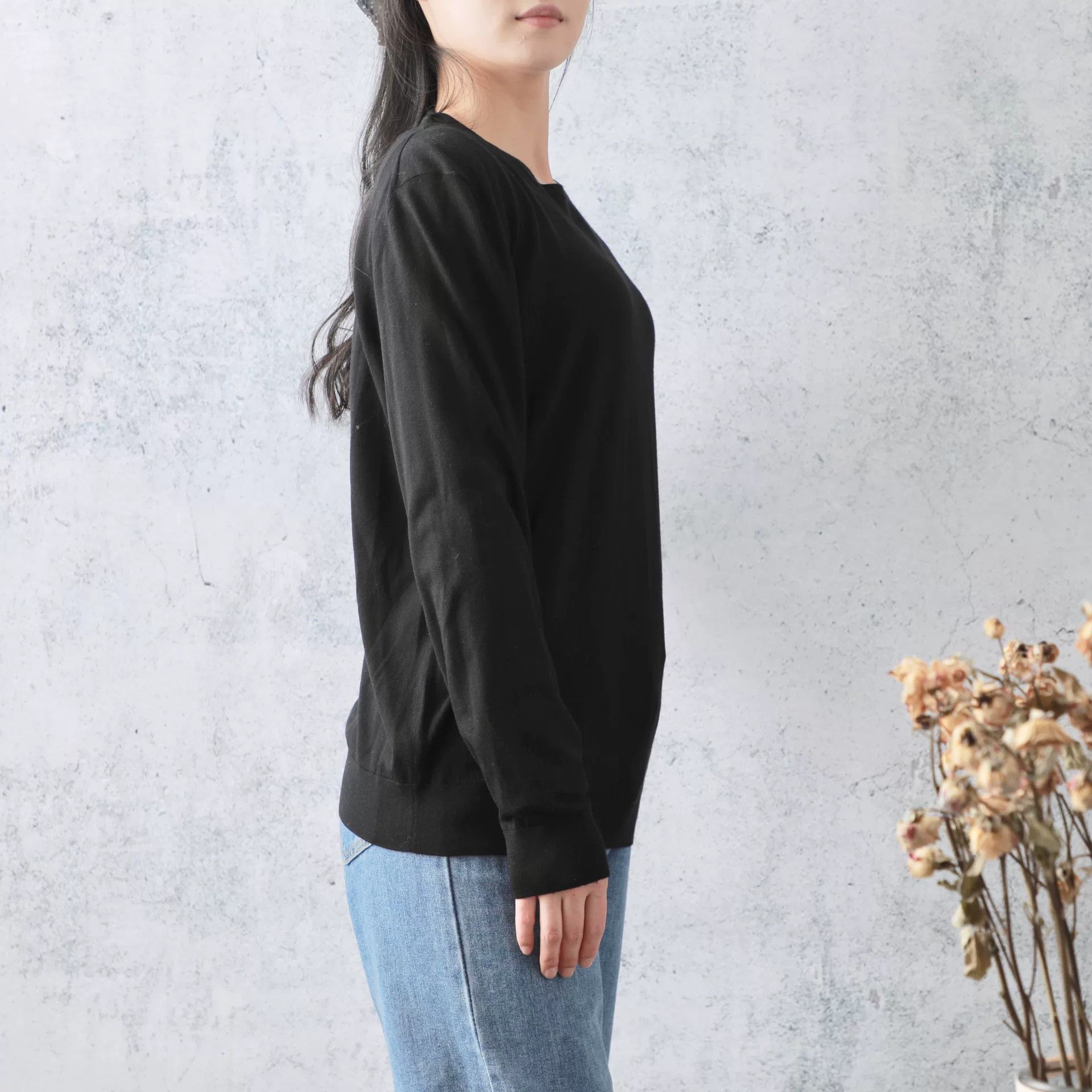 Prada Prada Black Crew Neck Wool Knit Top Size XXL / US 16-18 / IT 52-54 - 2 Thumbnail