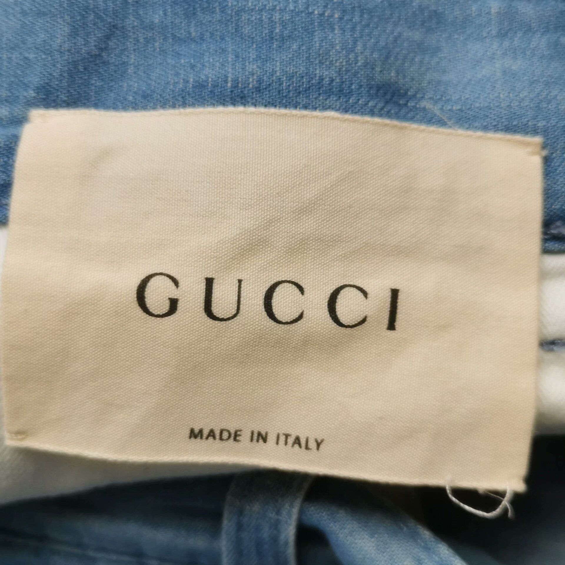 Gucci Gucci Cotton Logo Button Denim Pants Size 26" / US 2 / IT 38 - 4 Thumbnail