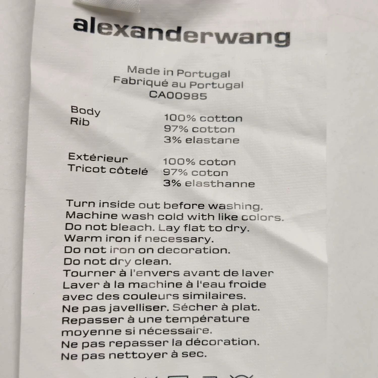 Alexander Wang Alexander Wang Cotton Logo Hoodie S Size S / US 4 / IT 40 - 7 Thumbnail