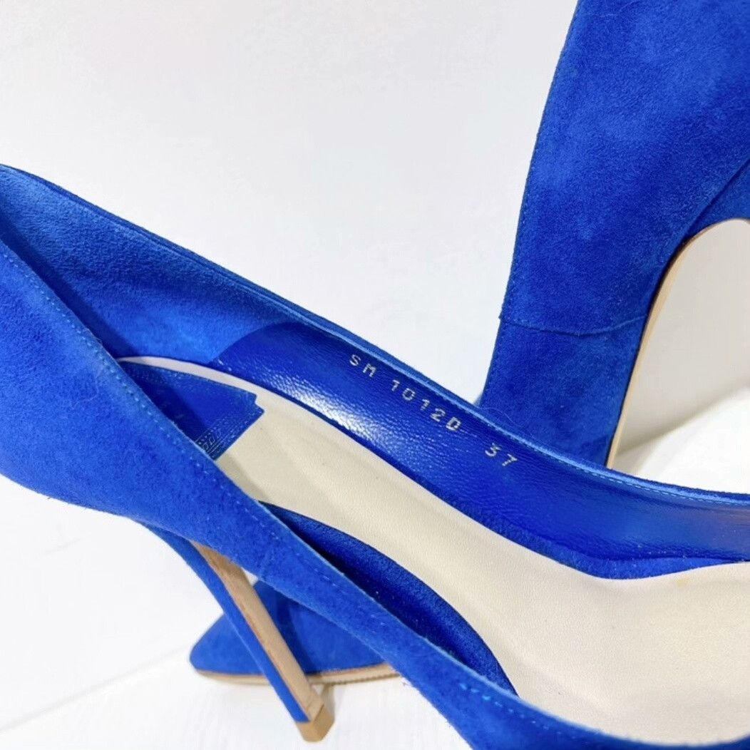 Dior Dior Royal Blue Suede High Heels Size 37 Size US 6 / IT 36 - 5 Thumbnail