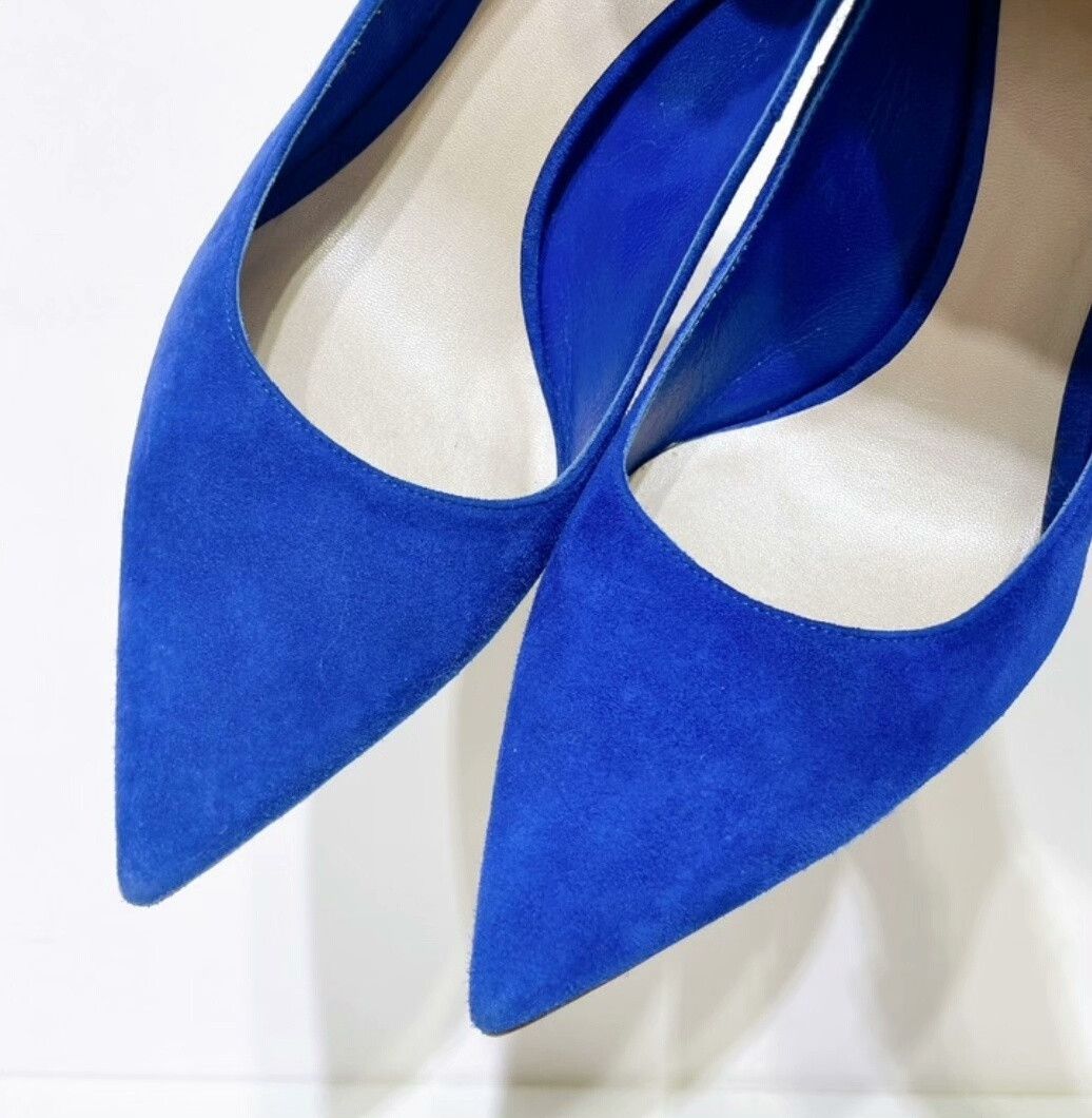 Dior Dior Royal Blue Suede High Heels Size 37 Size US 6 / IT 36 - 2 Thumbnail