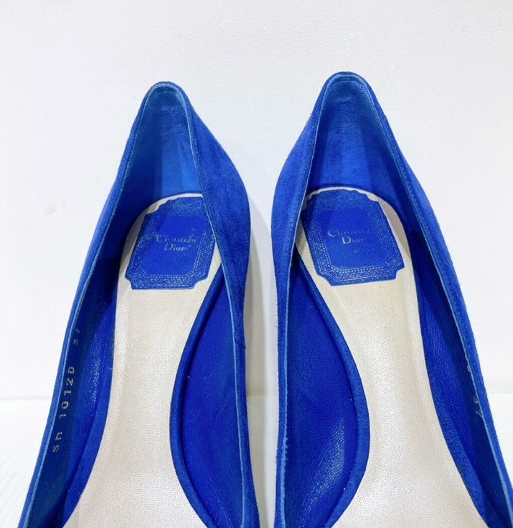 Dior Dior Royal Blue Suede High Heels Size 37 Size US 6 / IT 36 - 6 Thumbnail
