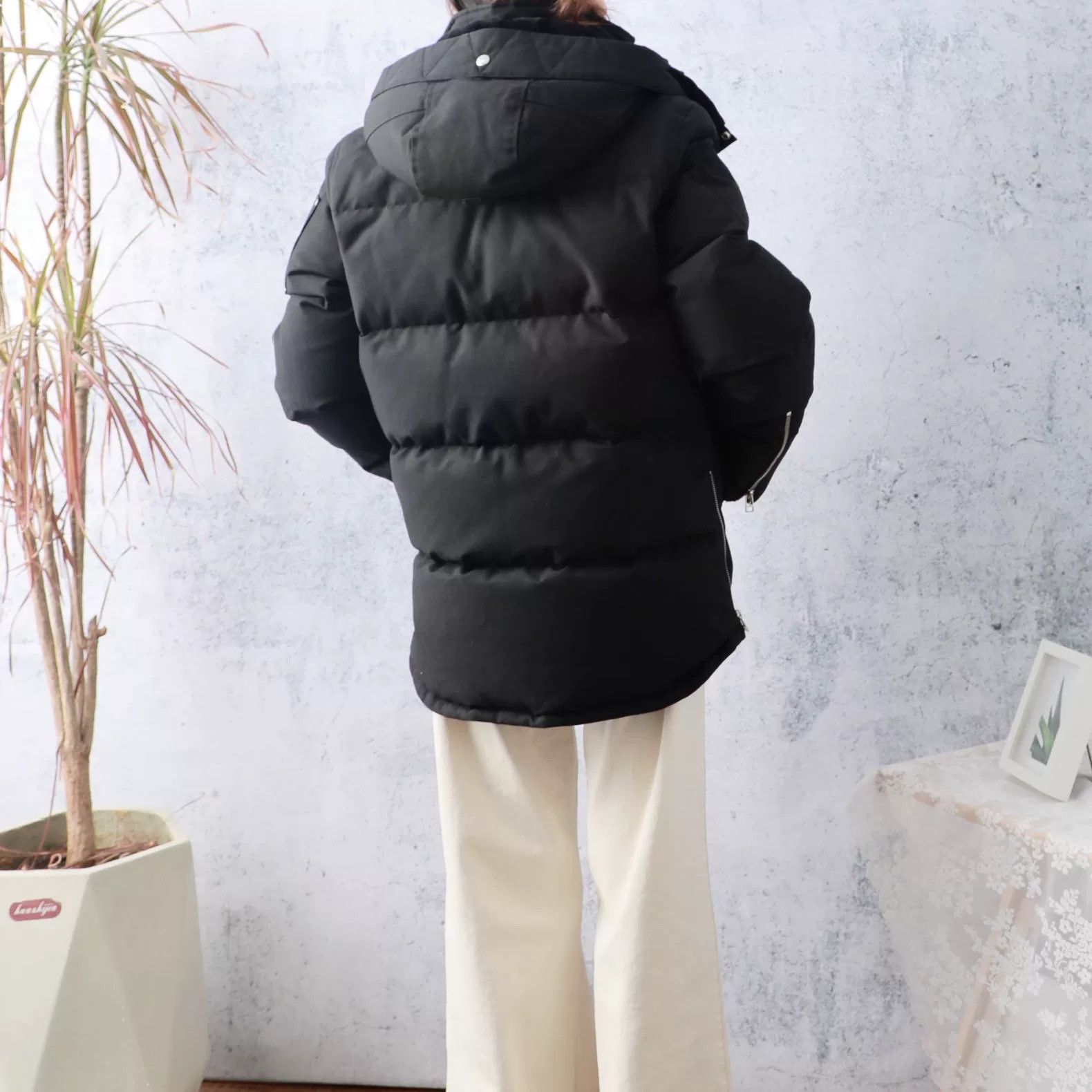 Moose Knuckles MOOSE 3Q Series Black Hooded Down Jacket Size M / US 6-8 / IT 42-44 - 2 Thumbnail