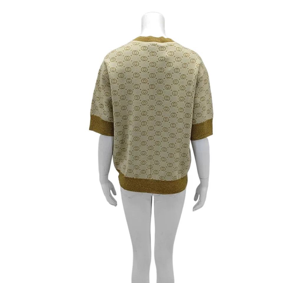 Gucci Gucci Yellow Interlocking G Jacquard Wool Sweater Size US S / EU 44-46 / 1 - 2 Thumbnail