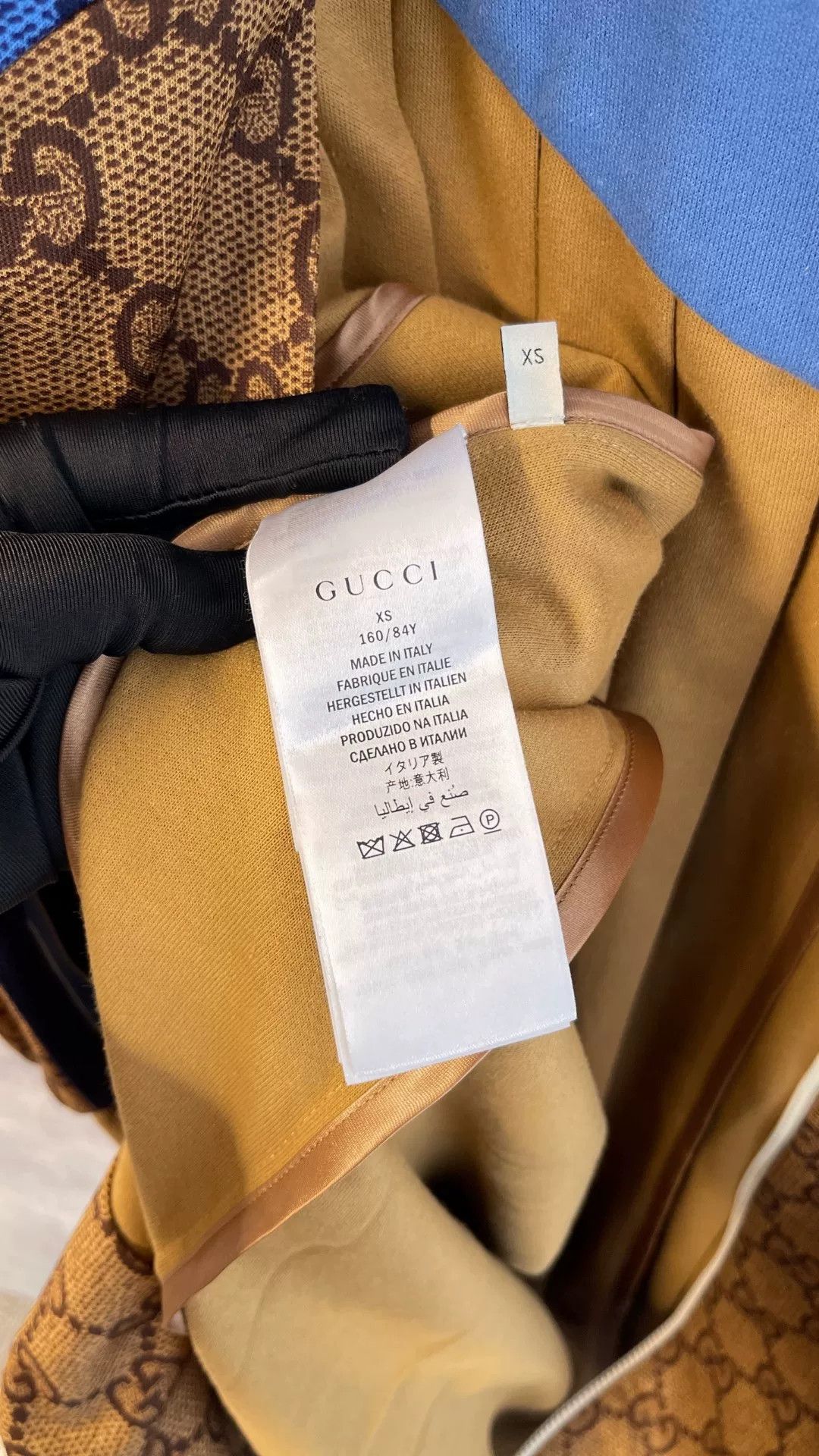 Gucci Gucci Blue Brown GG Monogram Bat Sleeve Coat Size XS / US 0-2 / IT 36-38 - 4 Thumbnail