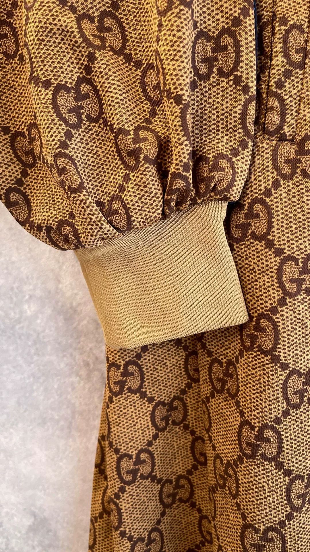 Gucci Gucci Blue Brown GG Monogram Bat Sleeve Coat Size XS / US 0-2 / IT 36-38 - 3 Thumbnail