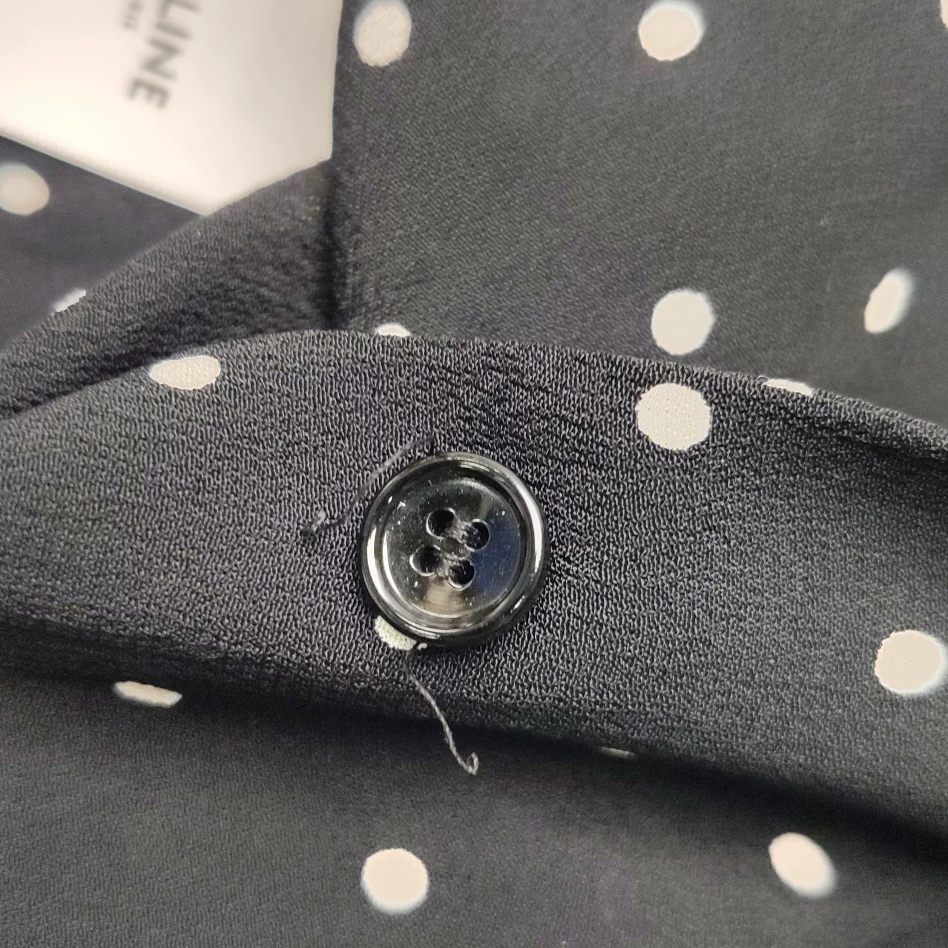 Celine Celine Polka Dot Colorblock Long-sleeve Shirt Size S / US 4 / IT 40 - 8 Thumbnail
