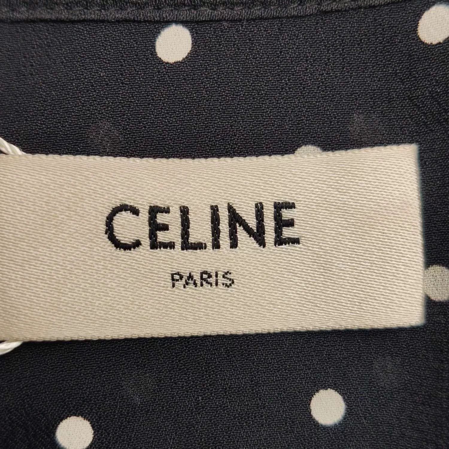 Celine Celine Polka Dot Colorblock Long-sleeve Shirt Size S / US 4 / IT 40 - 3 Thumbnail