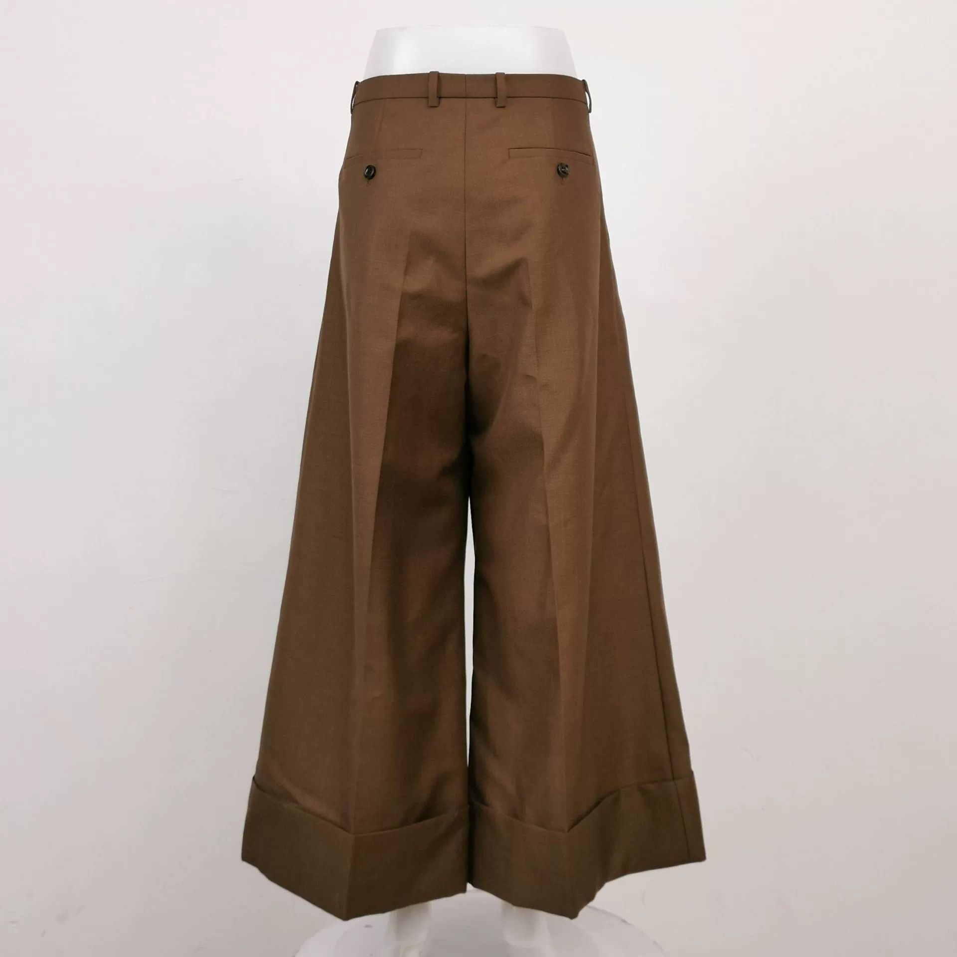 Gucci Gucci Wool Mohair Blend Solid Button Trousers Size US 26 / EU 42 - 2 Thumbnail