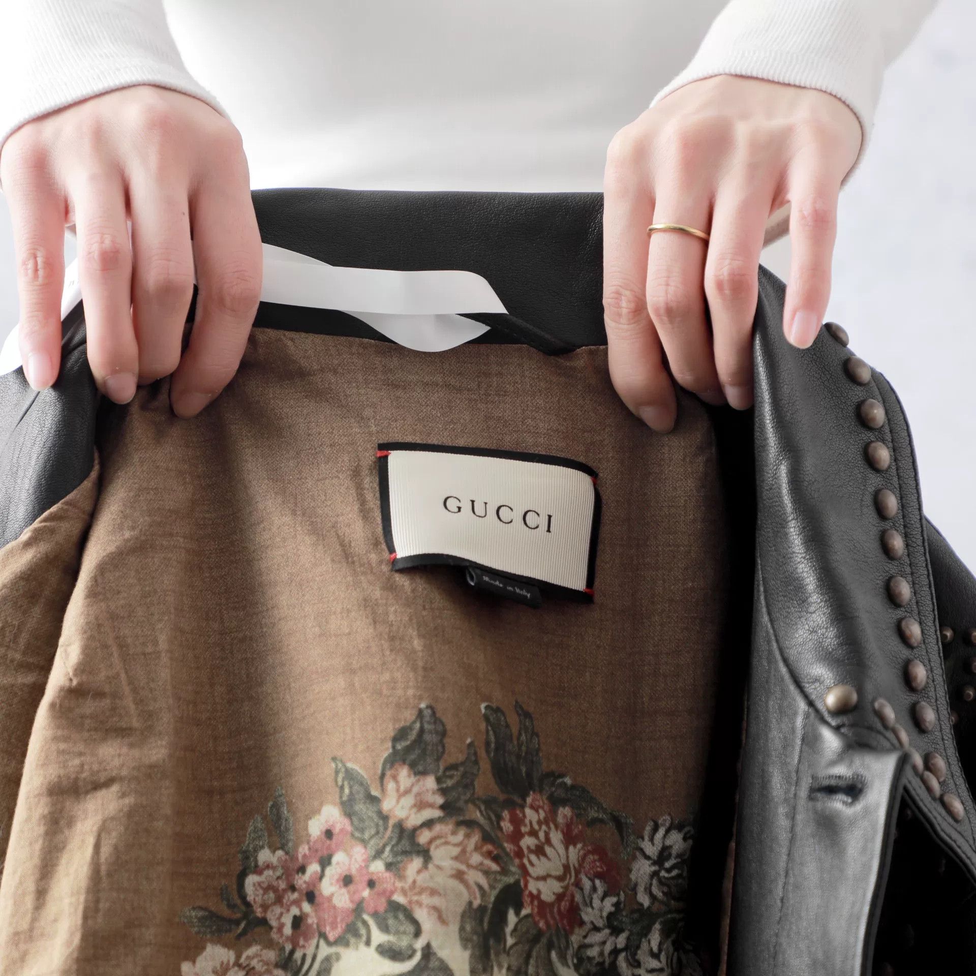 Gucci Gucci Black Sheepskin Button Leather Jacket Size US M / EU 48-50 / 2 - 5 Thumbnail