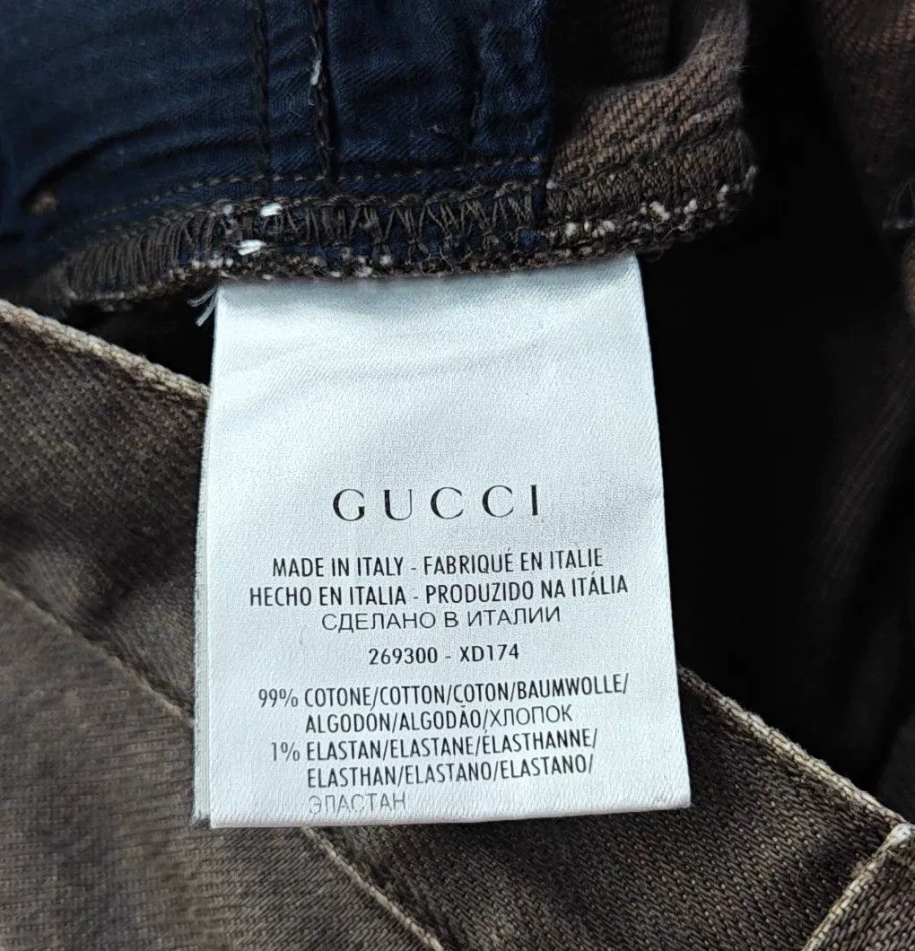 Gucci Gucci Women's Gray Jeans Size L Size 36" / US 14 / IT 50 - 3 Thumbnail