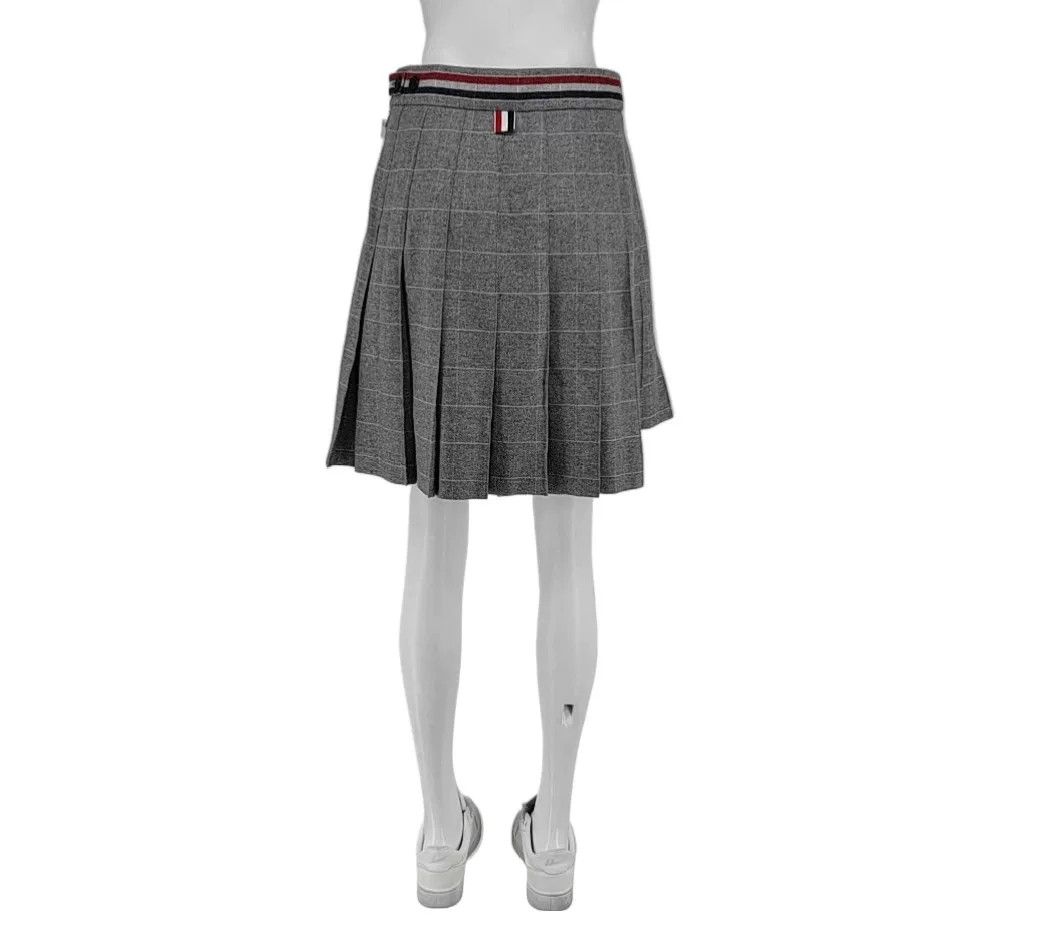 Thom Browne Thom Browne Gray Plaid Pleated Skirt Size 40 Size 40" / US 18 - 2 Thumbnail