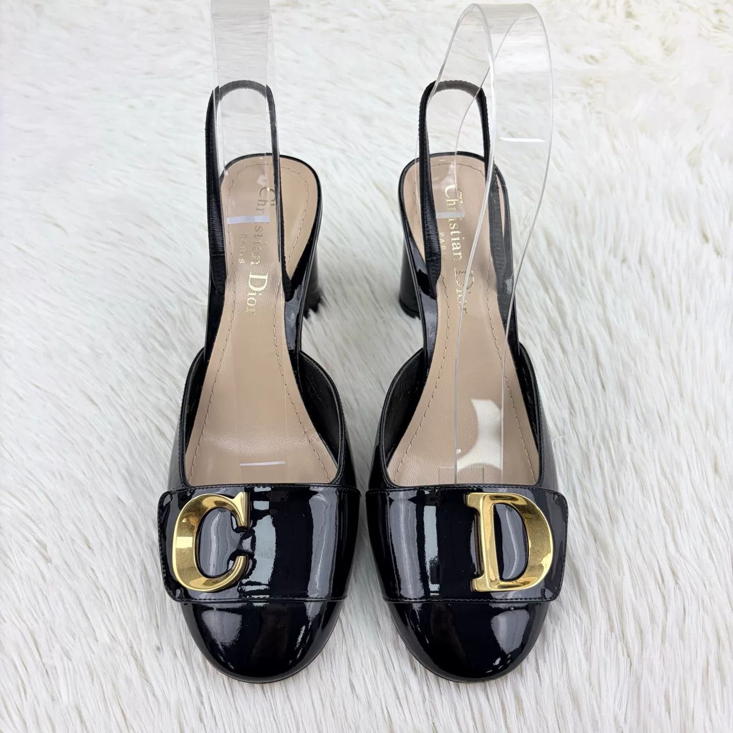 Dior Dior Black Patent Leather Mary Jane Shoes Size US 5.5 / IT 35.5 - 2 Thumbnail