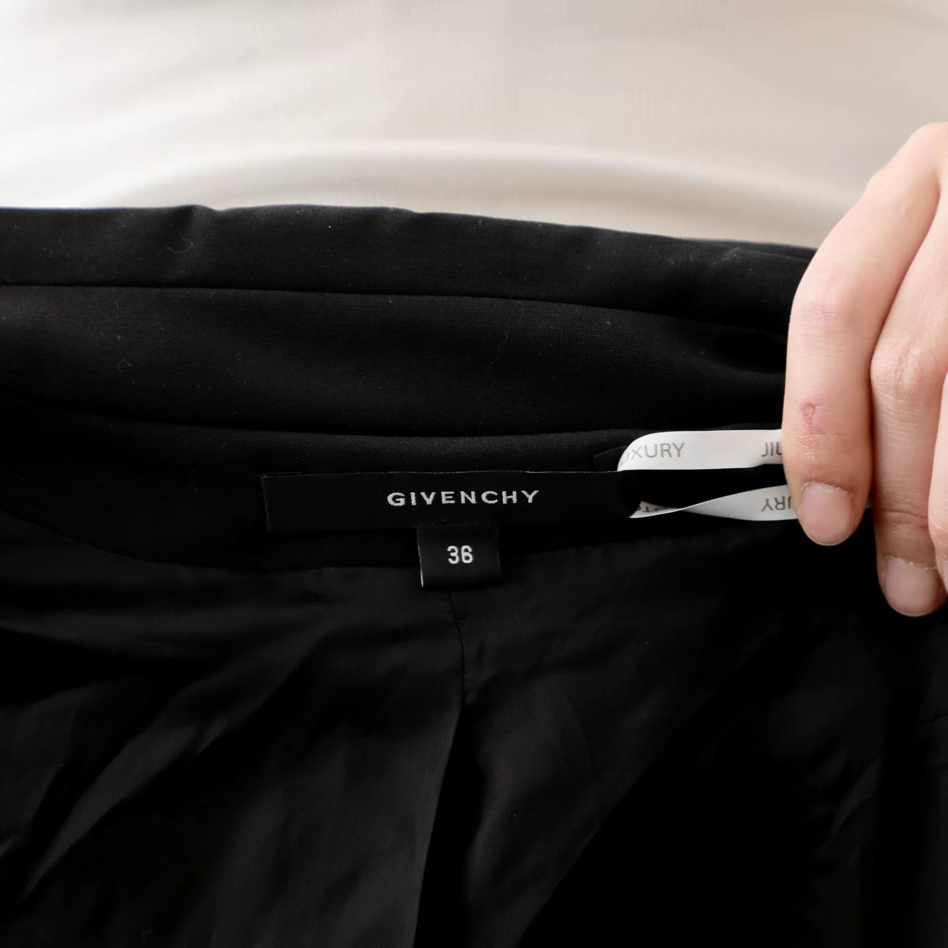Givenchy GIVENCHY Black Rivet-Decorated Lapel Blazer Size XS / US 0-2 / IT 36-38 - 4 Thumbnail