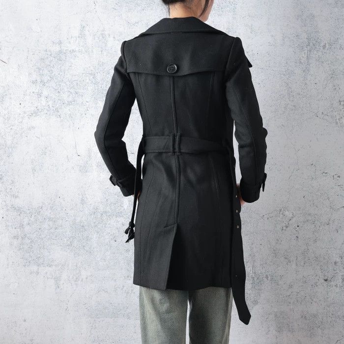 Burberry Burberry Black Wool Belt Coat Size XS / US 0-2 / IT 36-38 - 5 Thumbnail