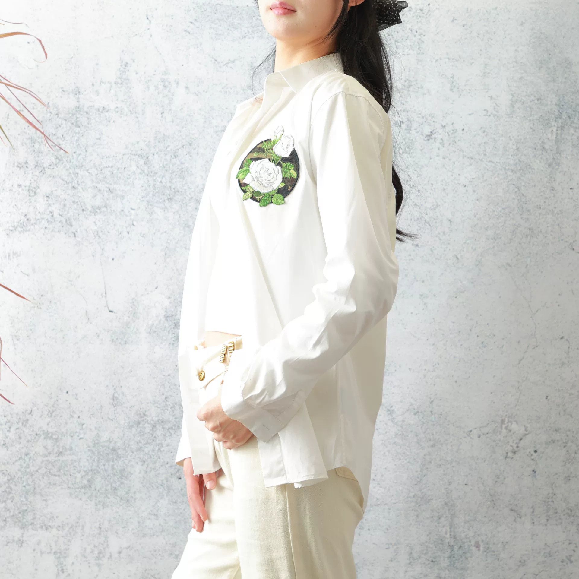 Dior Dior White Cotton Embroidered Long-Sleeve Shirt Size S / US 4 / IT 40 - 5 Thumbnail