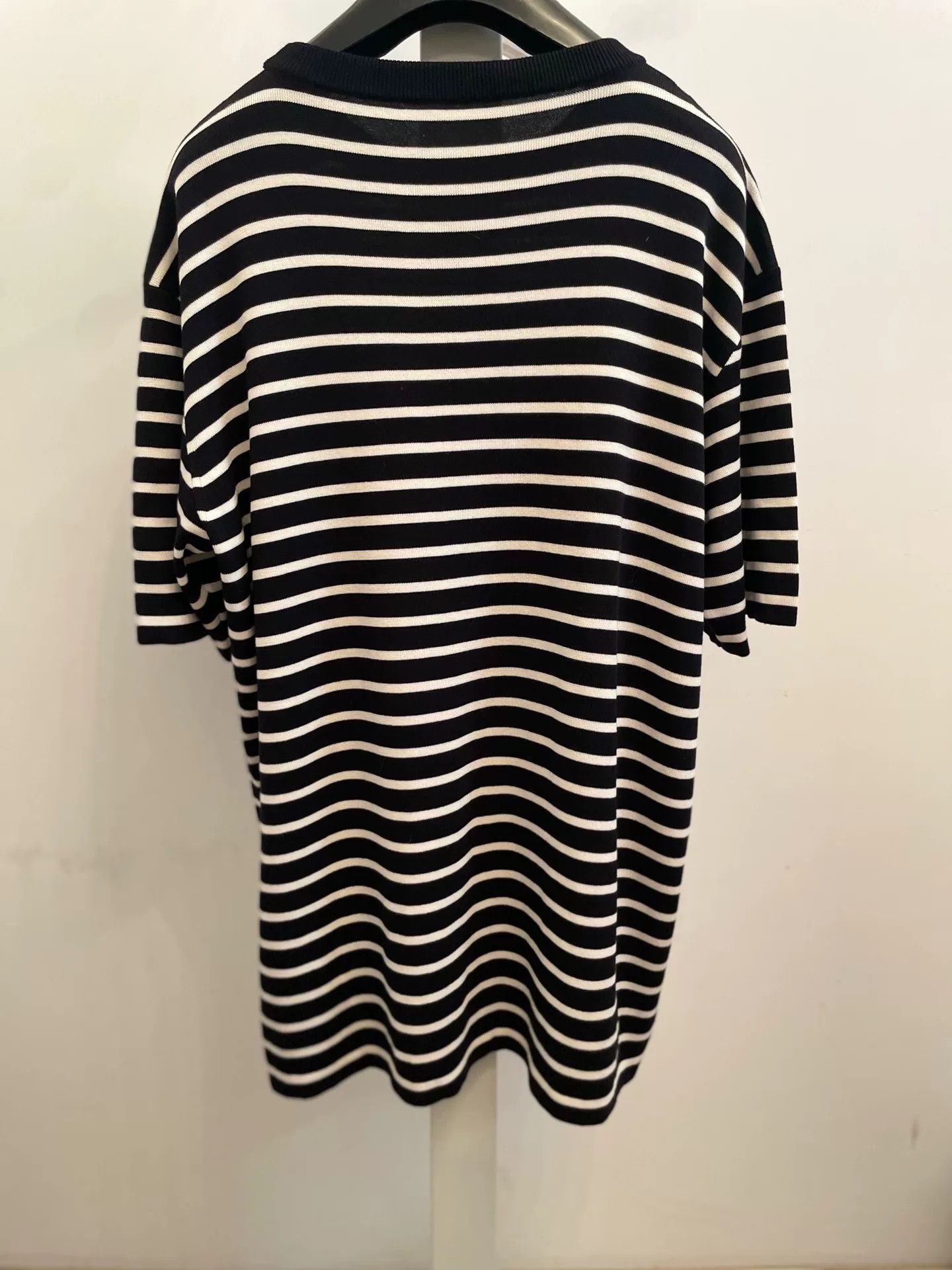 Dior Dior Striped Crewneck Short Sleeve Tee Size US XL / EU 56 / 4 - 7 Thumbnail