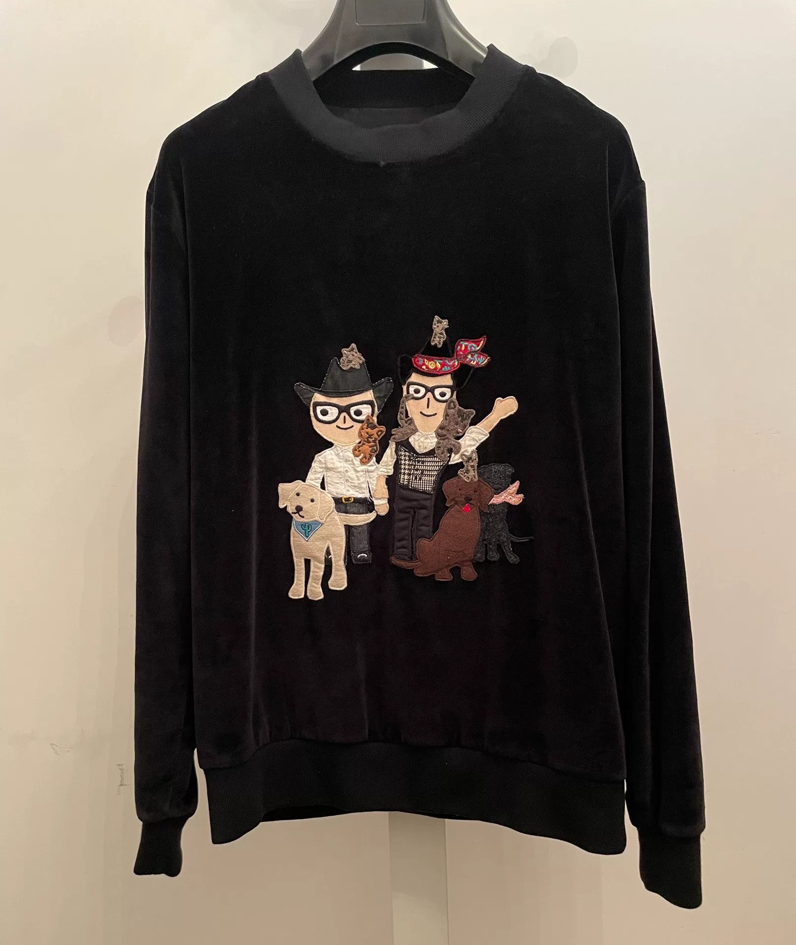 Dolce & Gabbana Dolce & Gabbana Runway Flocked Sweatshirt Size US S / EU 44-46 / 1 - 2 Thumbnail