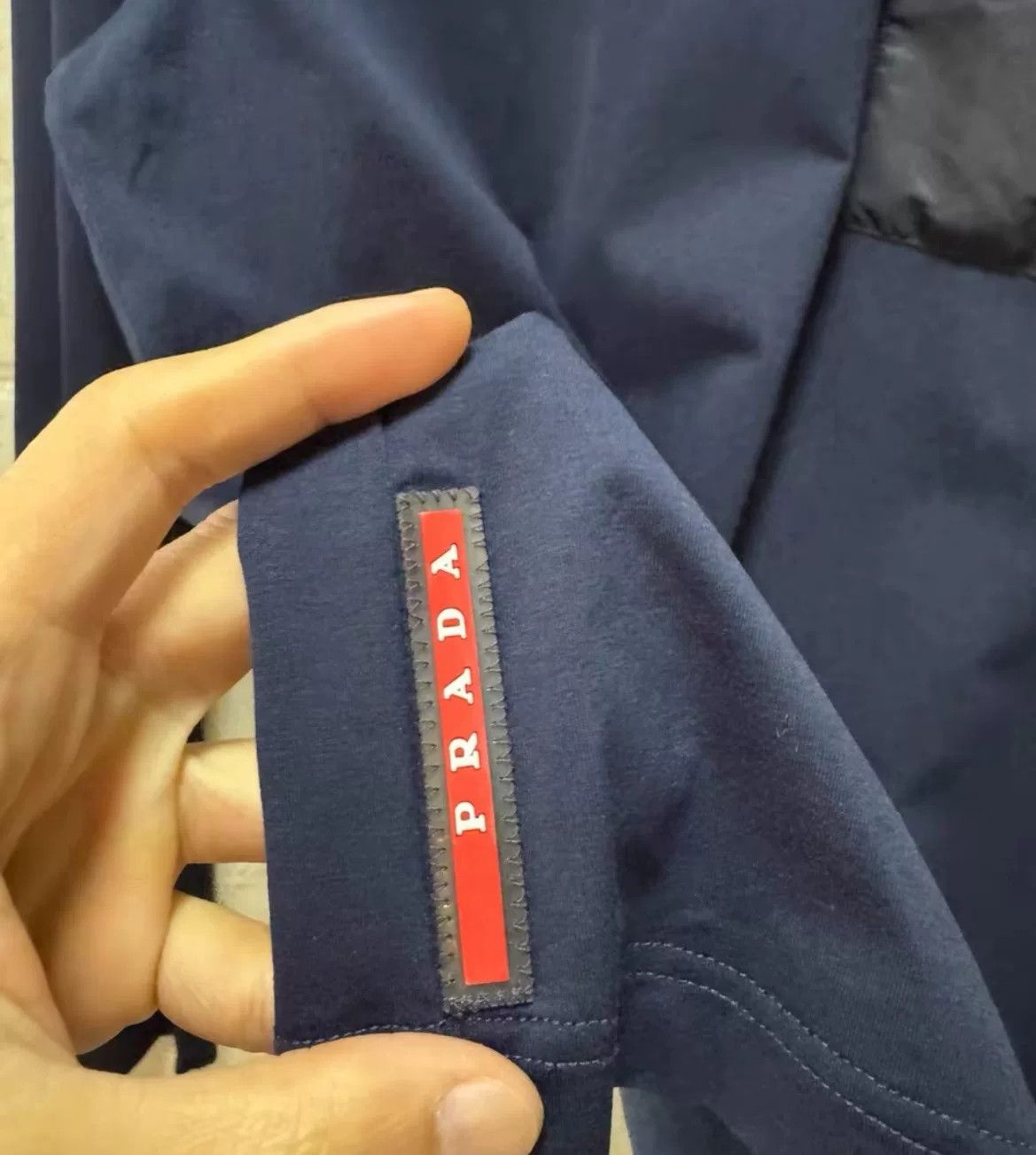 Prada Prada Red Tape Nylon Long Sleeve T-shirt Size US S / EU 44-46 / 1 - 4 Thumbnail
