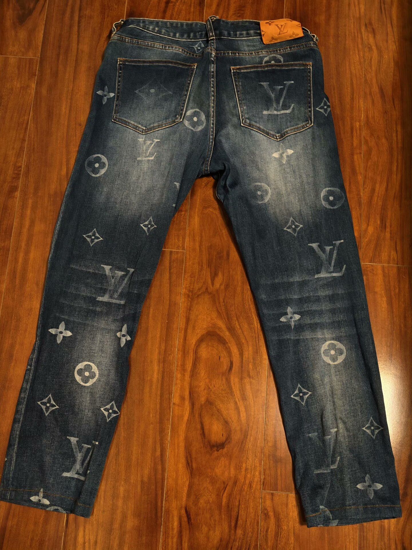 Louis Vuitton LV All-Over Print Jeans Size US 28 / EU 44 - 2 Thumbnail