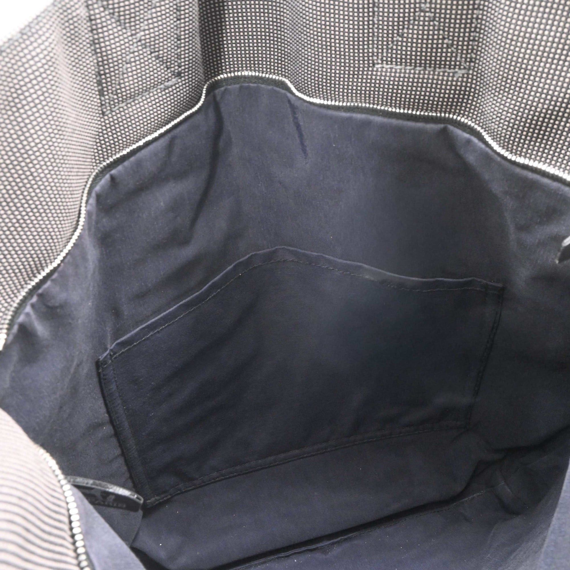 Hermes HERMES Airline Cabas Tote Bag in Gray Canvas Size ONE SIZE - 9 Thumbnail